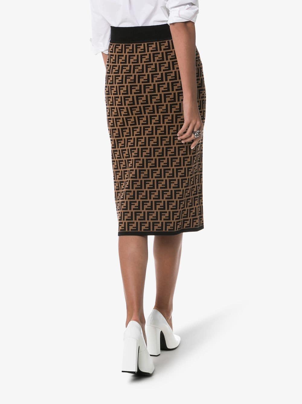 Fendi logo sales pencil skirt