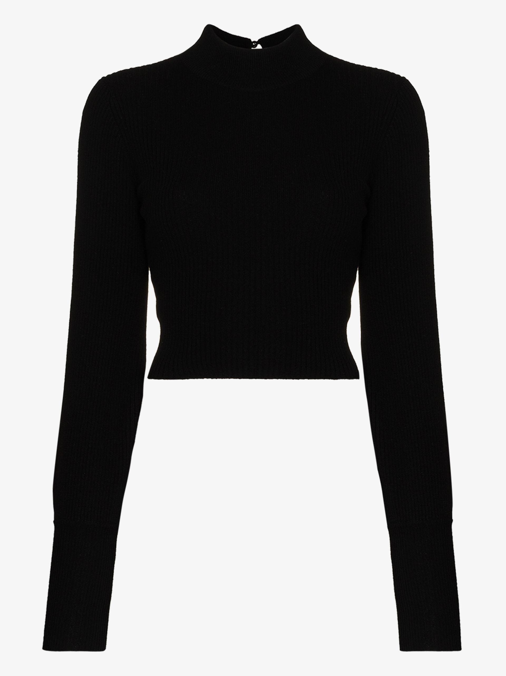 reformation open back sweater