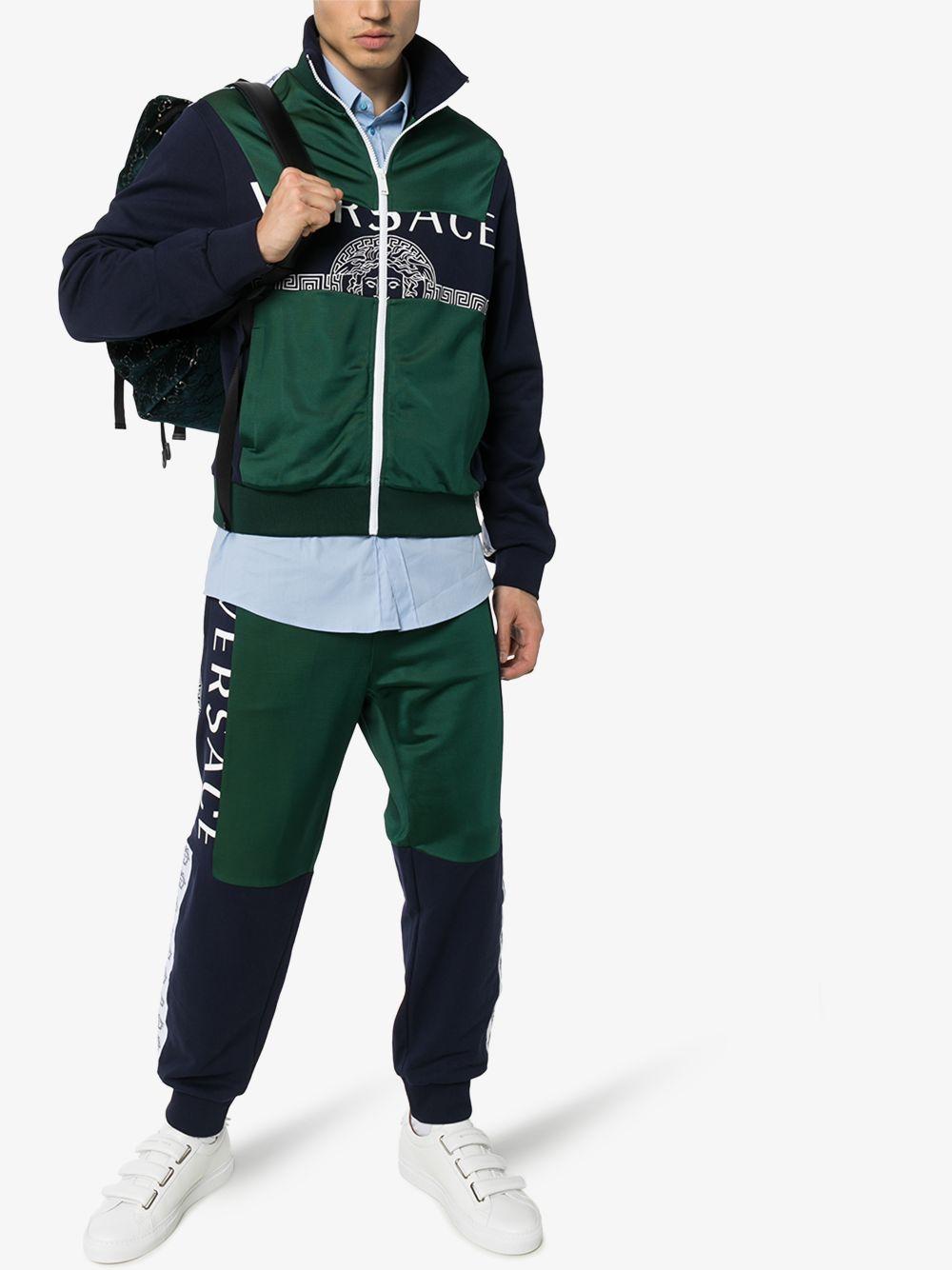 Versace Panel Logo Track Jacket in 