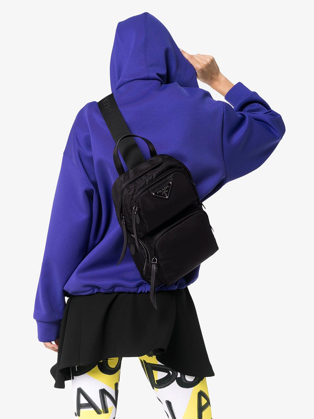 prada one shoulder backpack