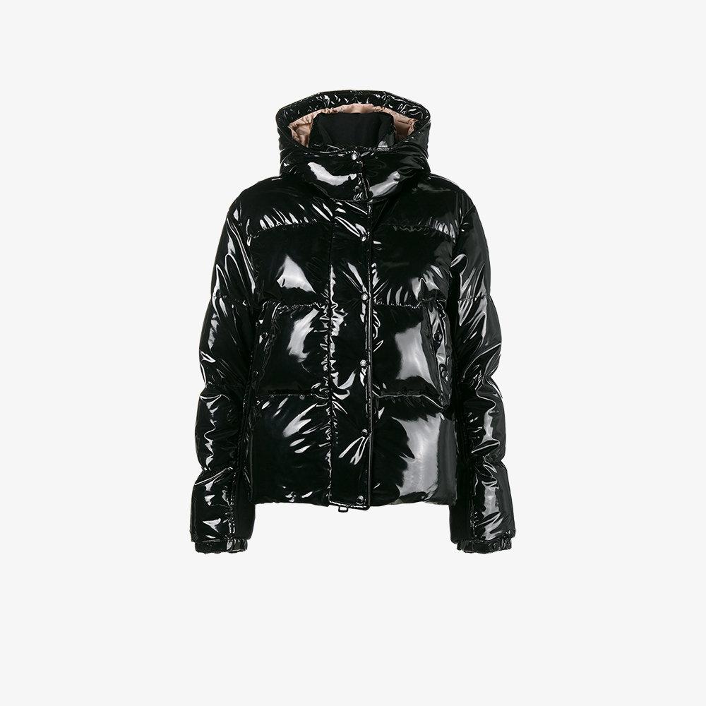 Shiny Black Puffer Jacket Moncler | dishacom.com
