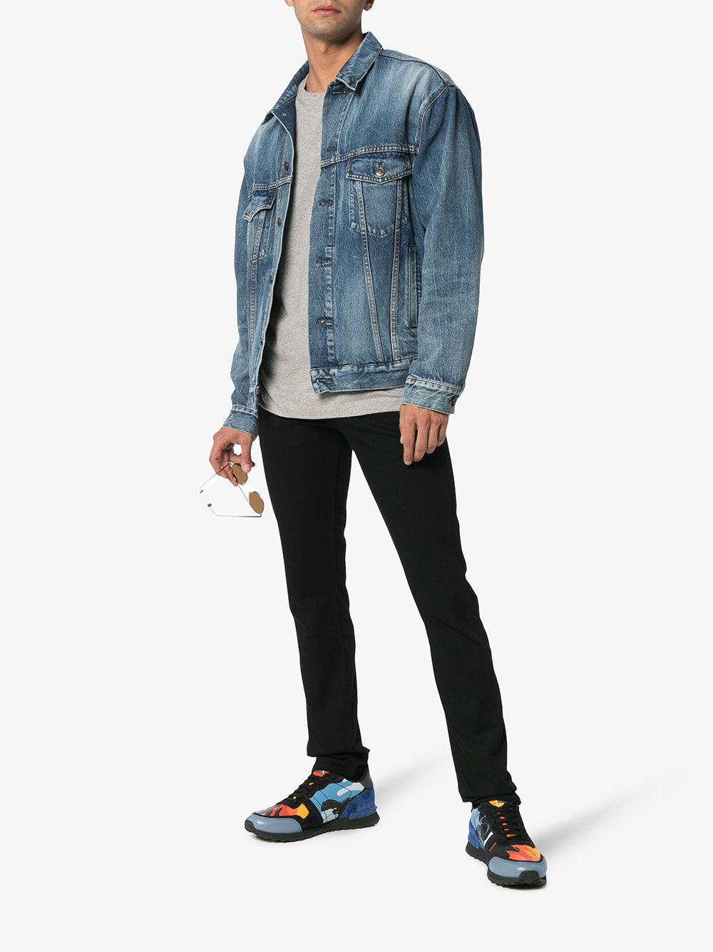 valentino rock runners blue