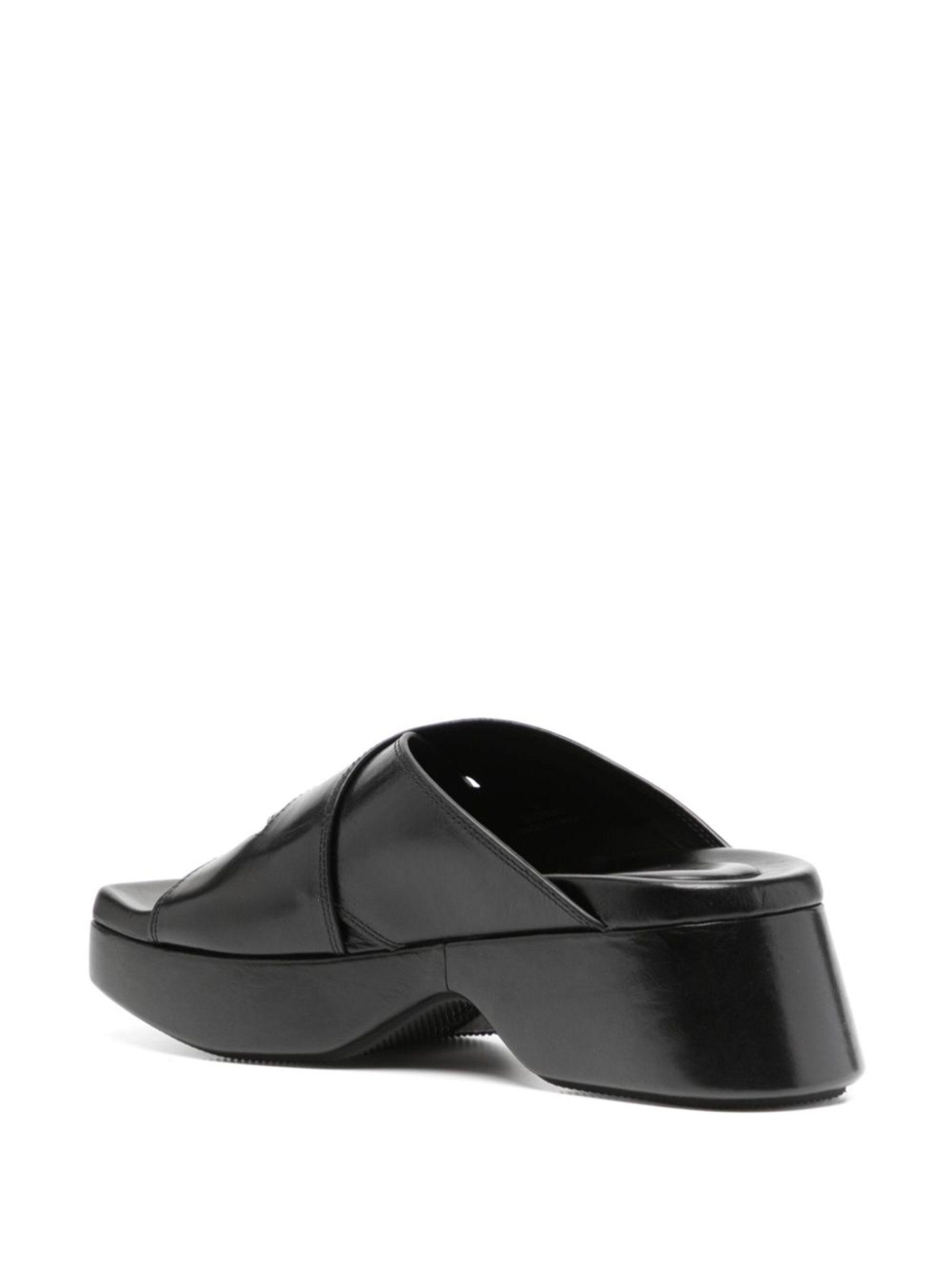 Alexander Wang Float Criss-Cross Platform Sandal in Black | Lyst