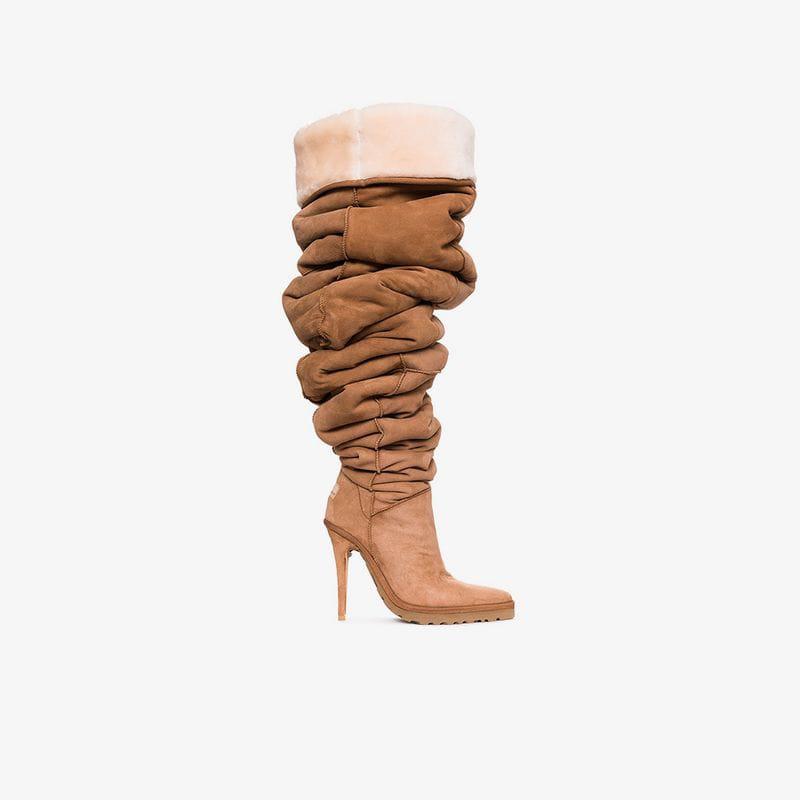 Y. Project Brown UGG 110 UGG Slouch Fit Stiletto Boots | Lyst Australia