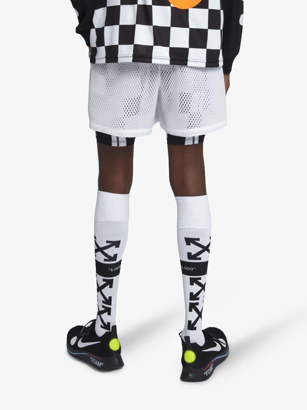 off white nike shorts