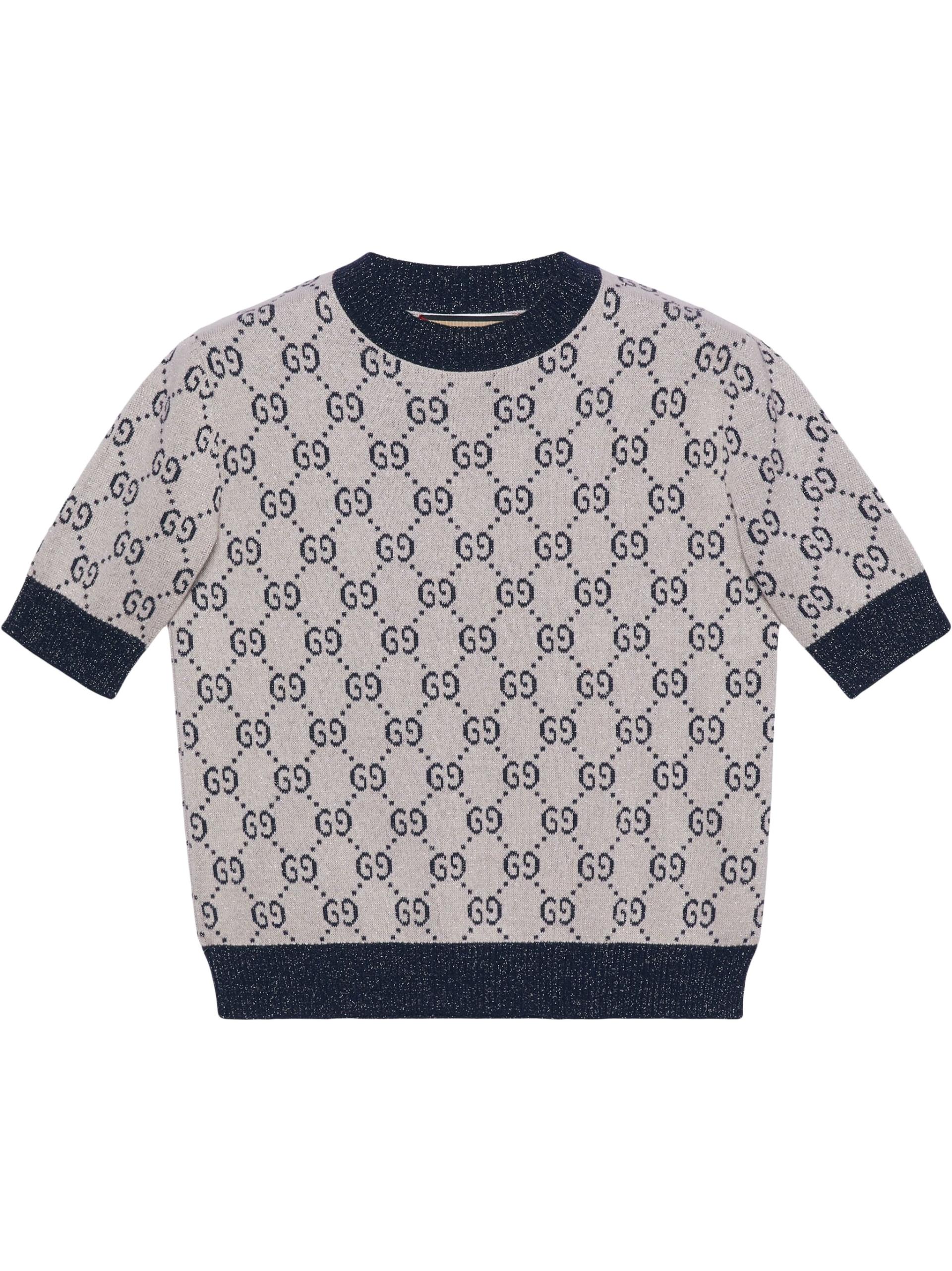 Gucci GG Supreme Sweater in Gray | Lyst