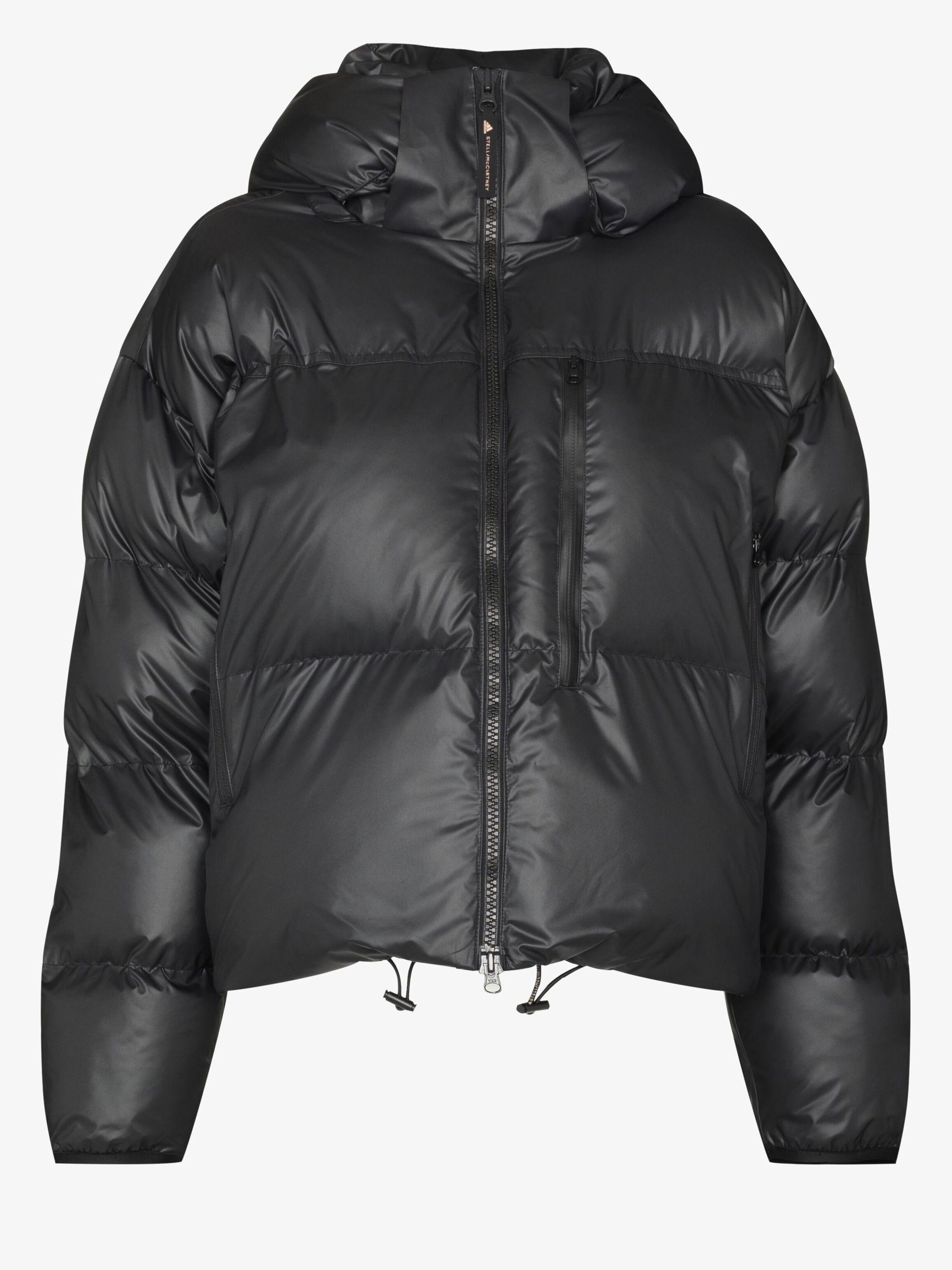 adidas By Stella McCartney Cropped Puffer Jacket - Women's - Recycled  Polyester in Black | Lyst