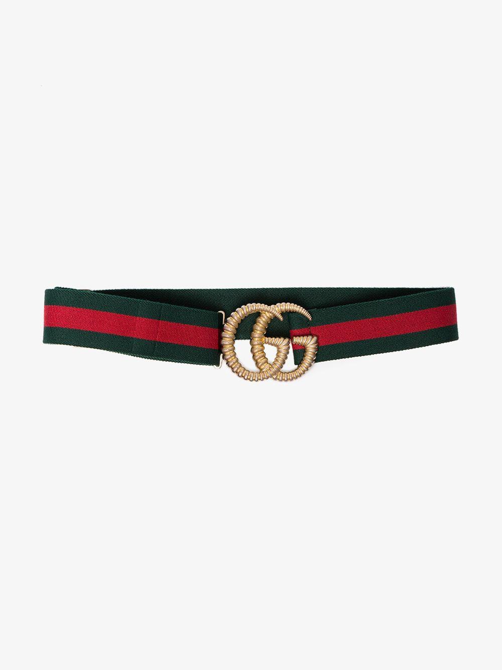 white and green gucci belt