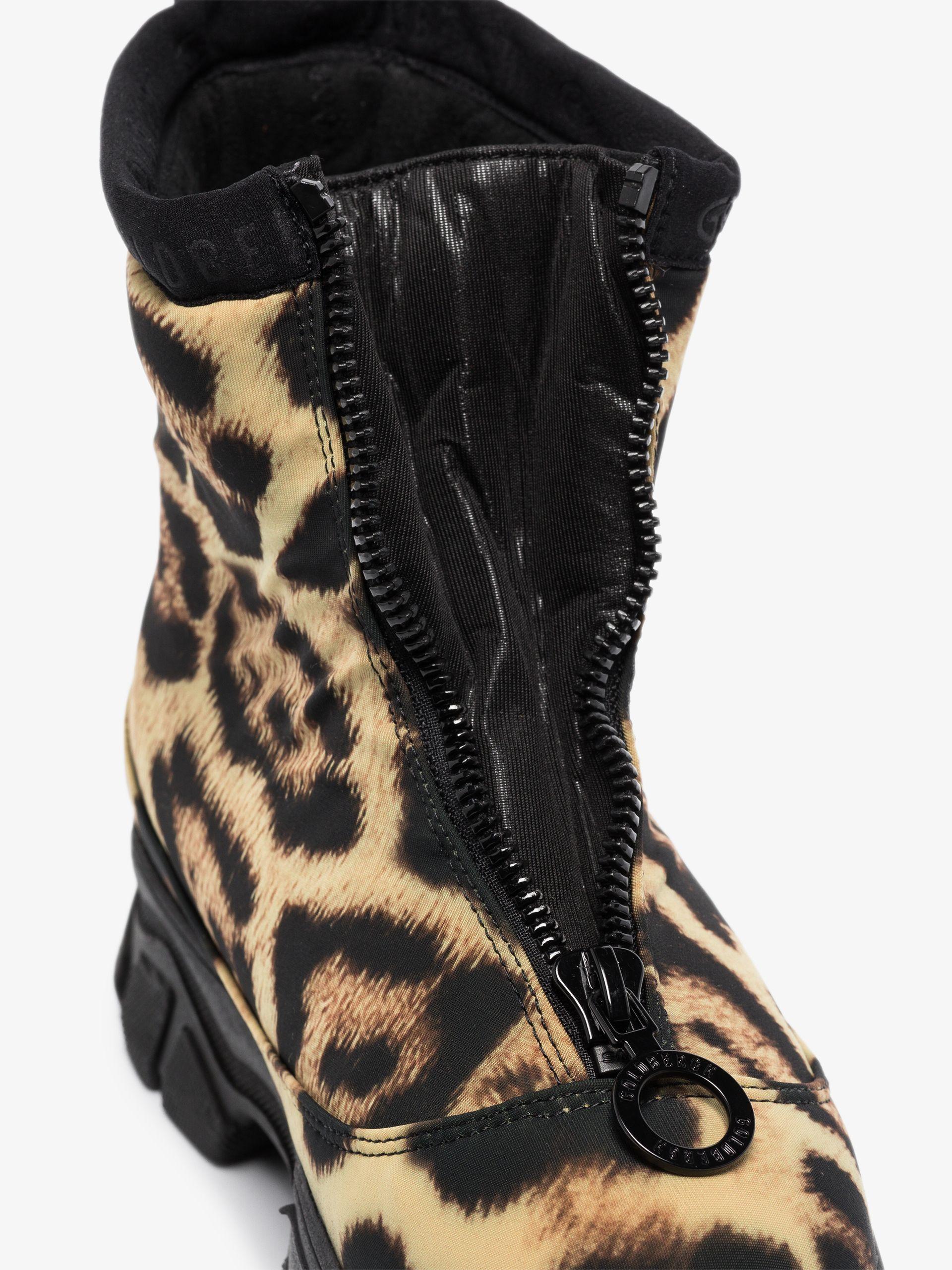 Goldbergh Stark Leopard Print Snow Boots in Black | Lyst
