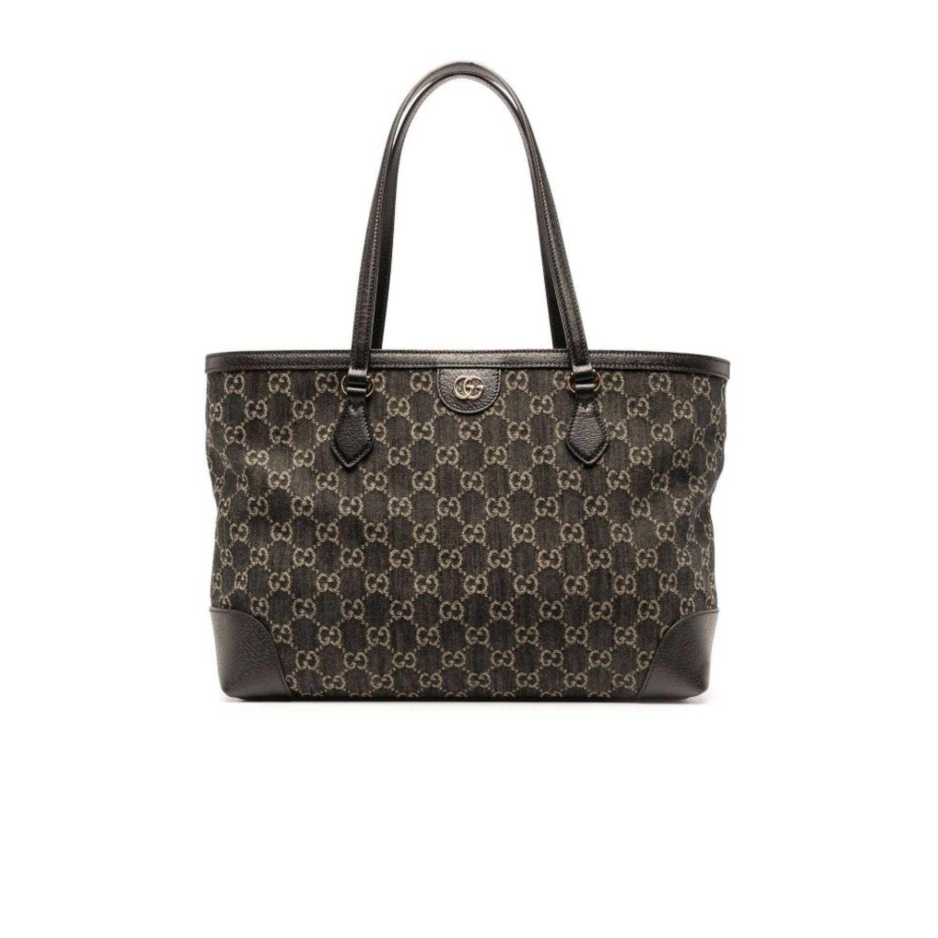 Gucci Ophidia GG Medium Tote Bag in Black –