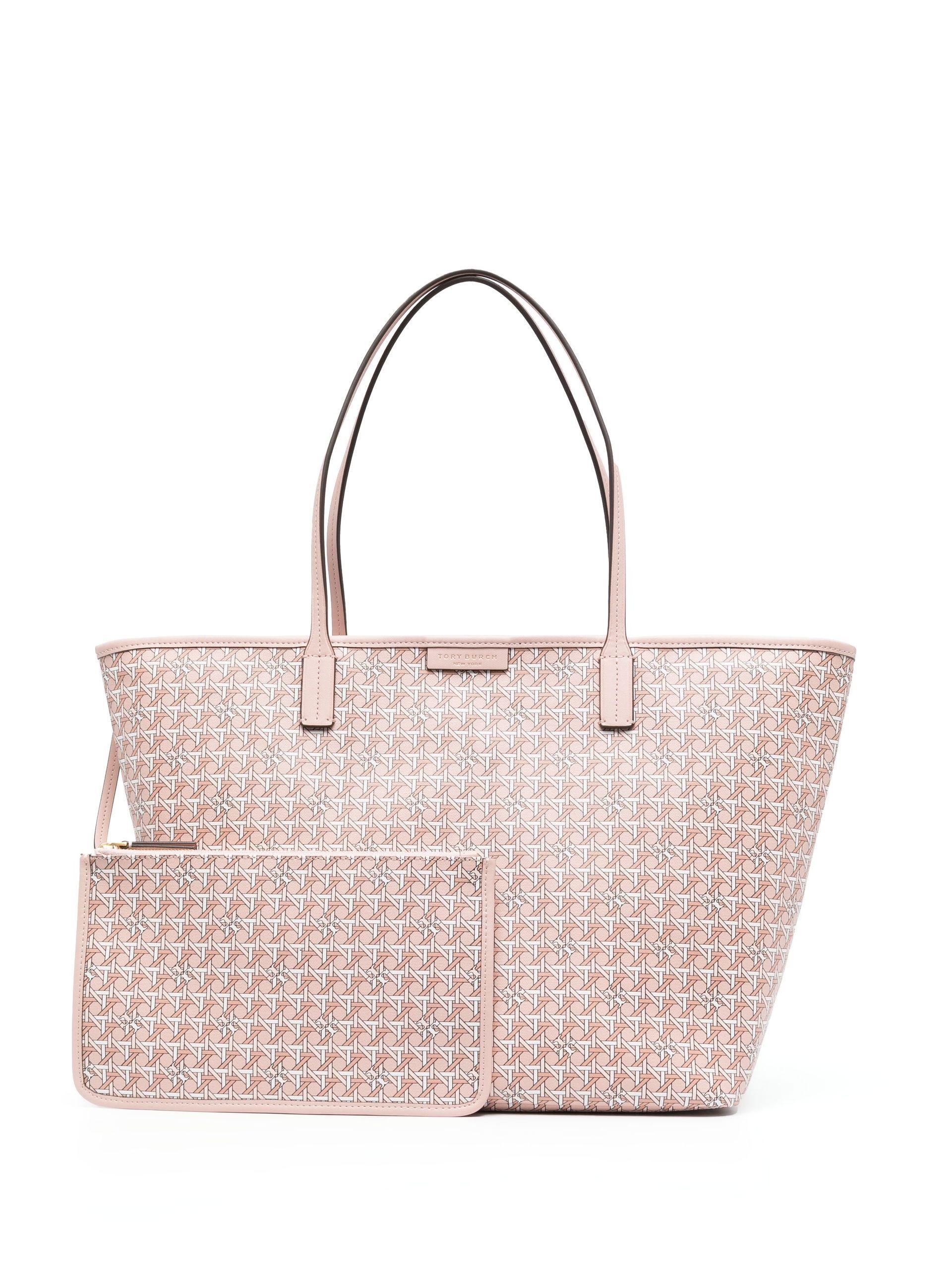 Tory Burch Pink Ever-ready Zip Tote Bag - Women's - Canvas/artificial  Leather | Lyst Australia