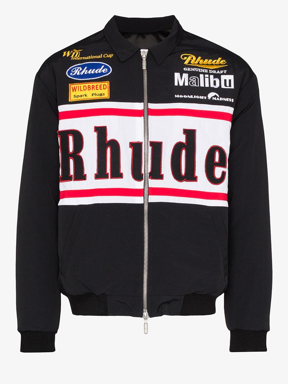 Rhude Rhacing Jacket in Black for Men | Lyst 