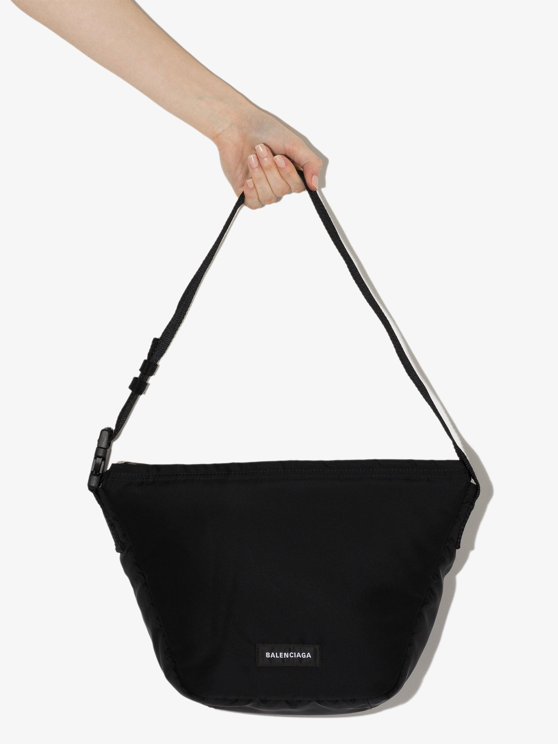 Balenciaga Black Oversized Sling Cross Body Bag