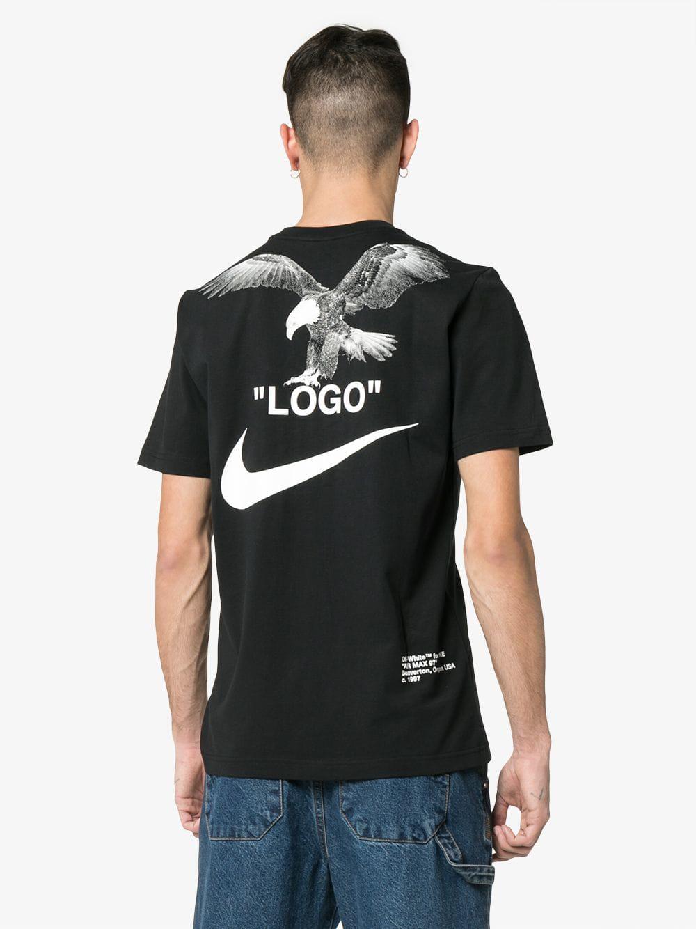 Nike X Off-white Tuxedo Print T-shirt in Black for Men - Lyst
