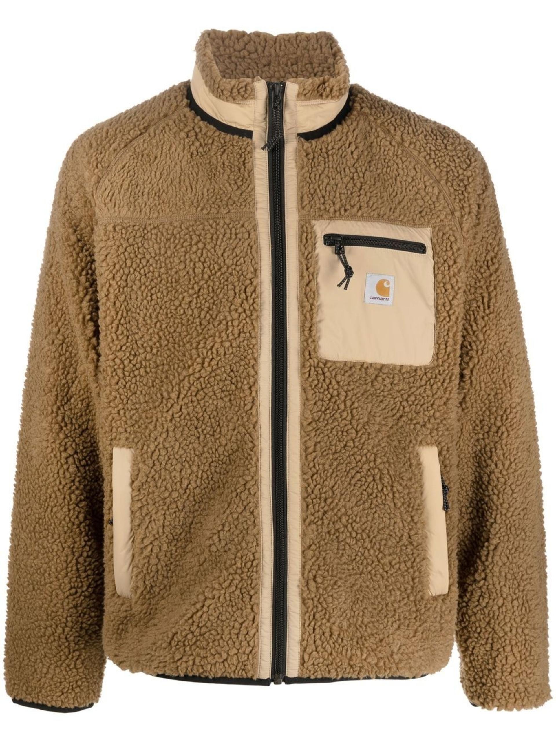 Carhartt WIP Prentis Zip-up Fleece Jacket in Brown for Men | Lyst
