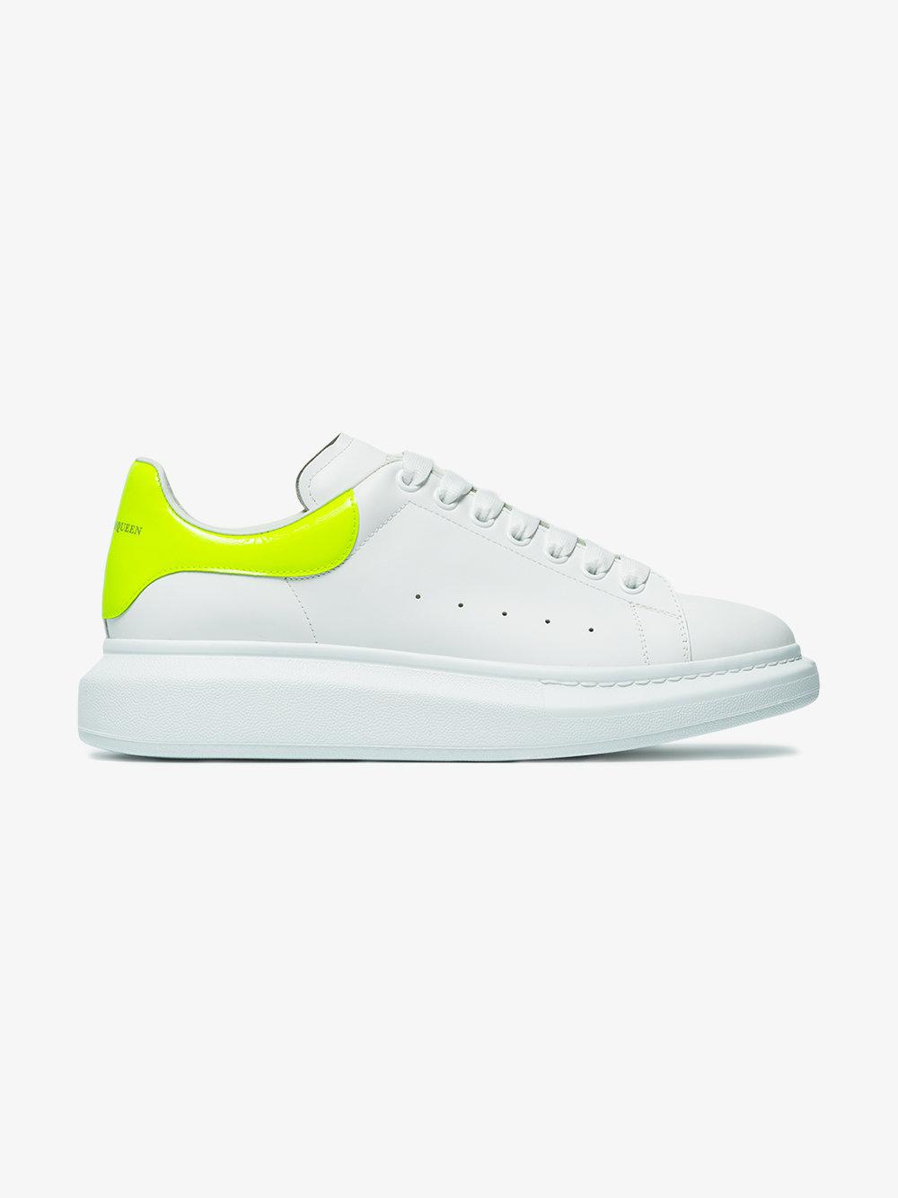 Alexander McQueen Fluorescent Yellow Oversized Sneakers in White for Men |  Lyst