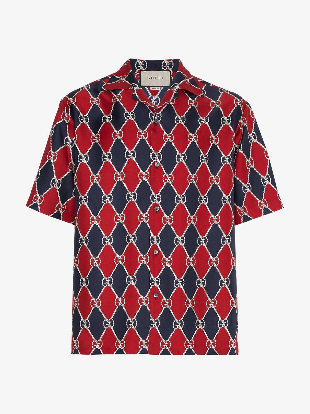 gucci silk shirt mens