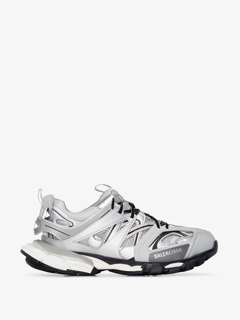 Sold Don039t buy Balenciaga Track Sneakers Silver Metallic 40 EU 7 US  Display  eBay