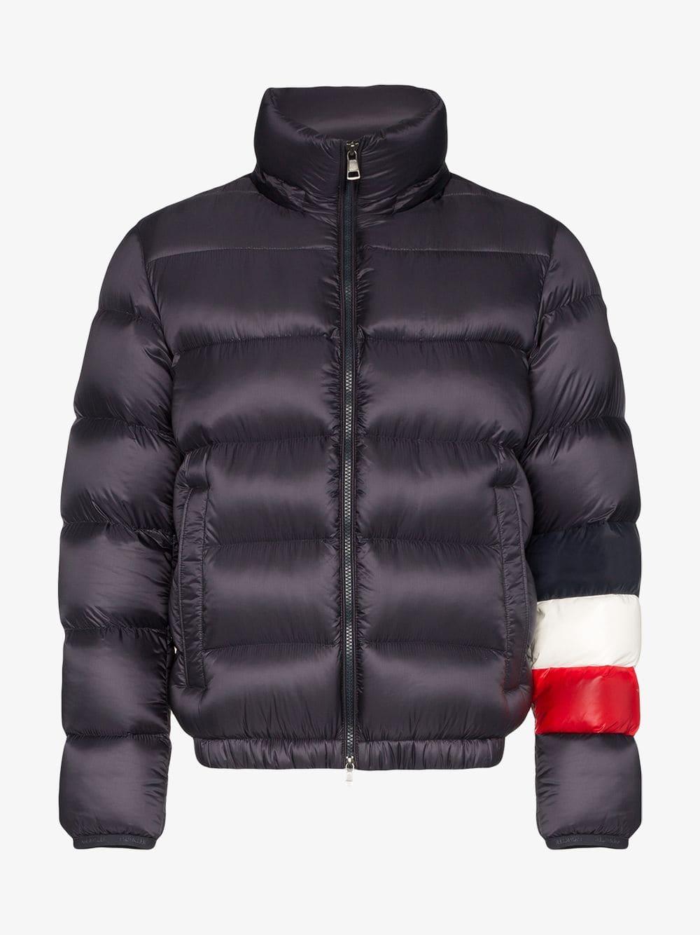 moncler puffer jacket blue