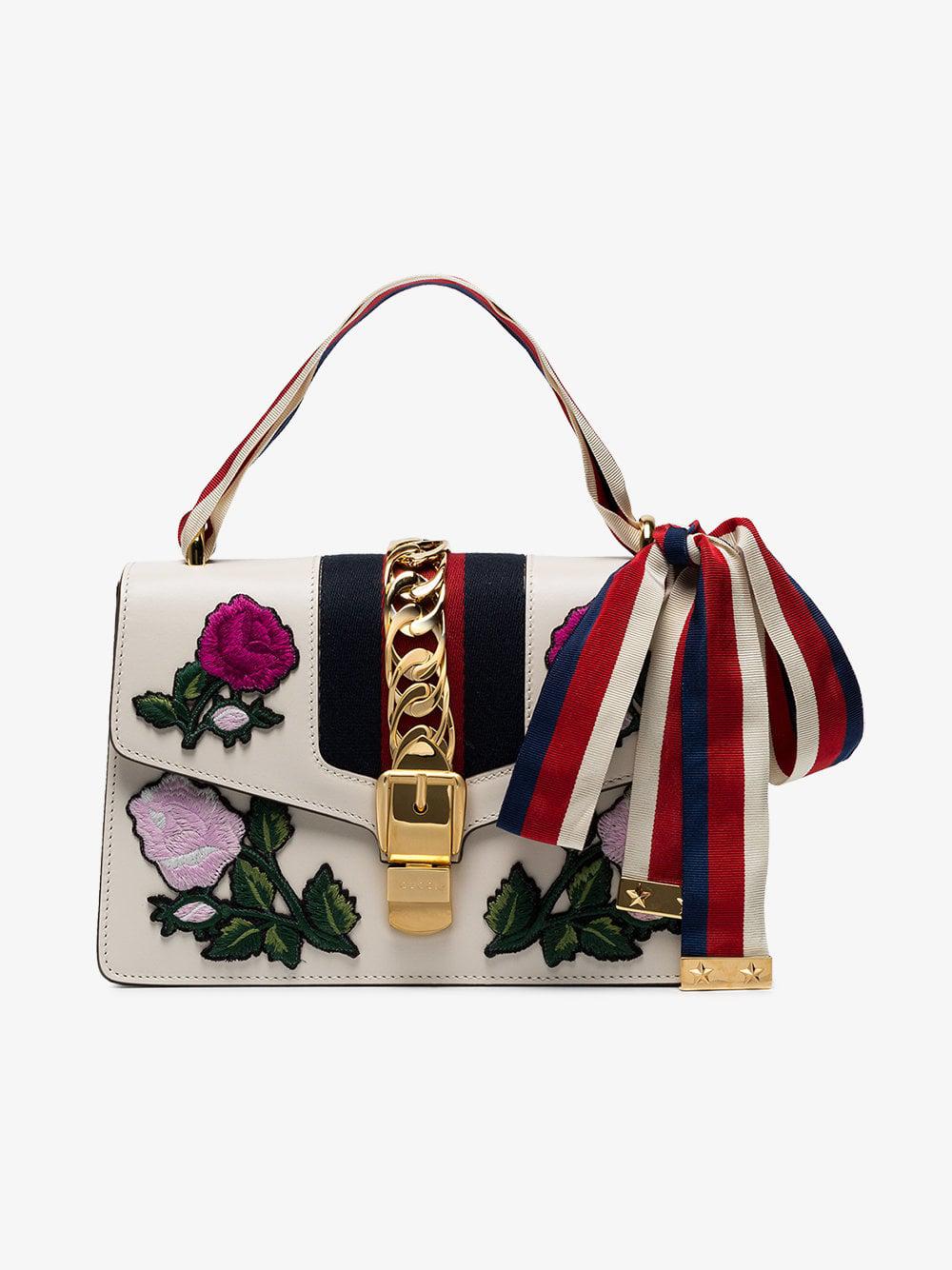 gucci sylvie small white