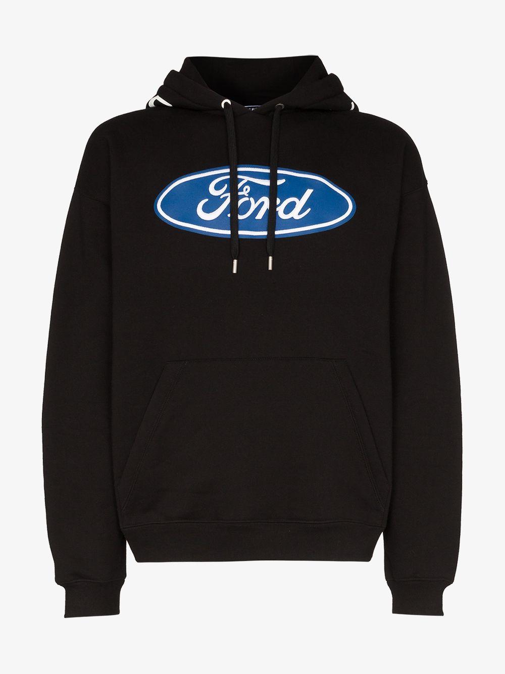 ford hoodie men on Versace Cotton X Ford Logo Print Hoodie In Black For Men Save 70 Lyst