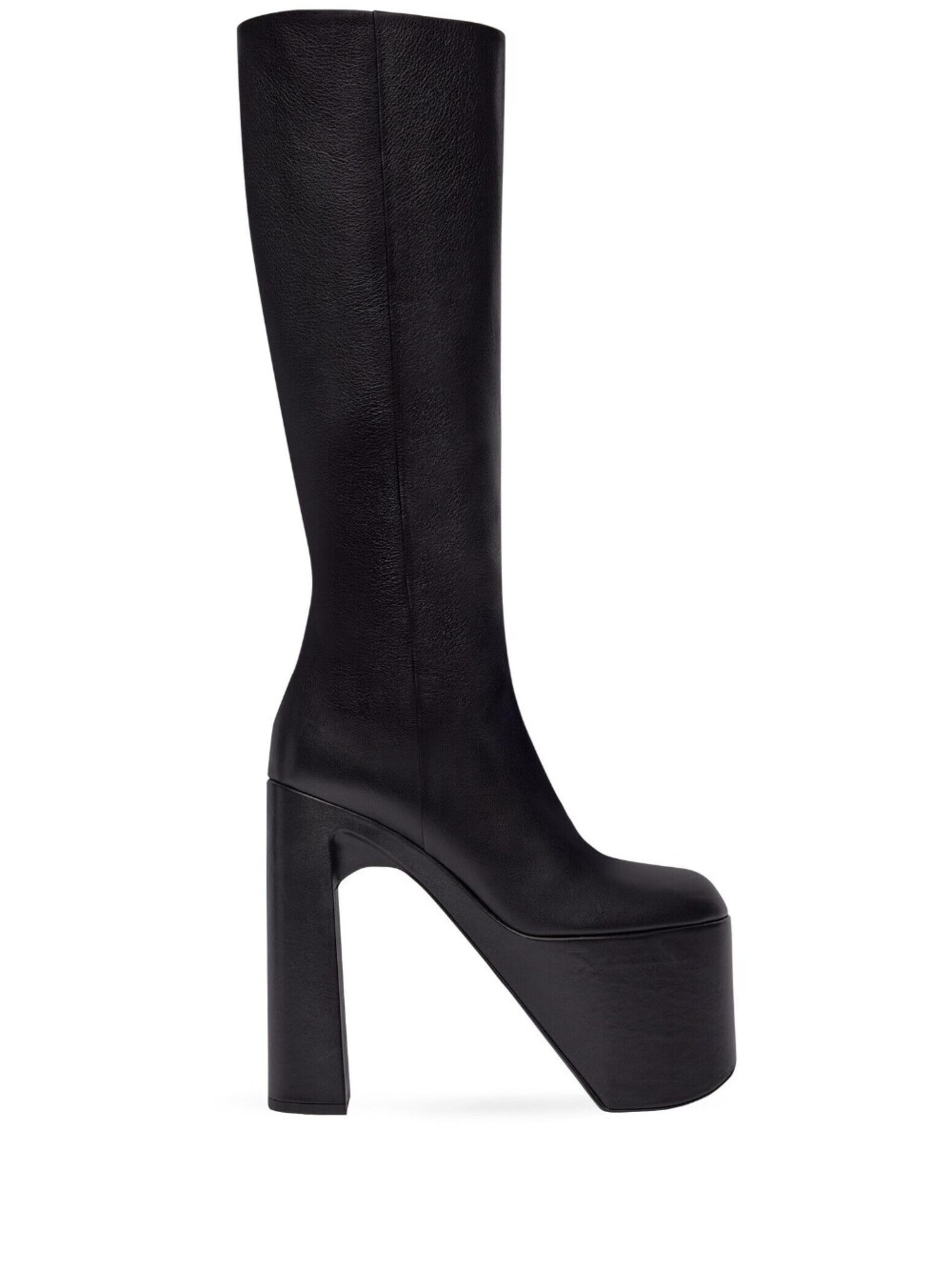Balenciaga Black Camden 160 Knee-high Boots | Lyst