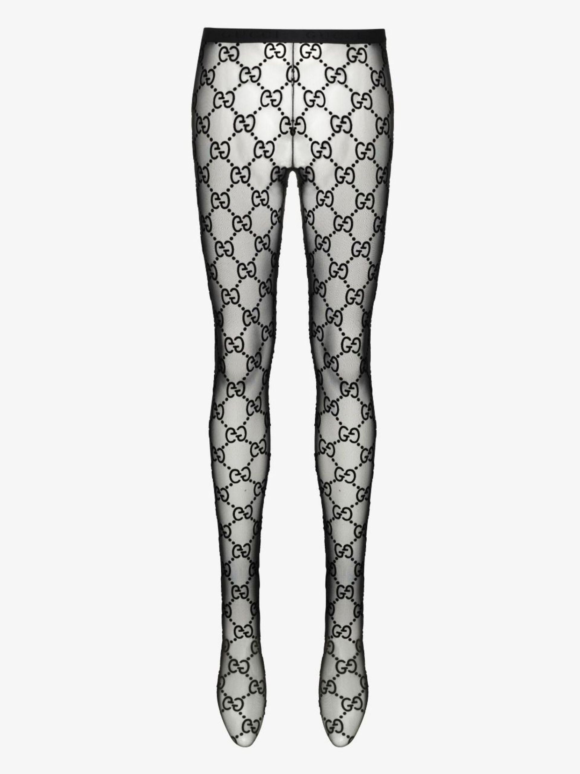 Gucci gg Print Tights in Gray | Lyst
