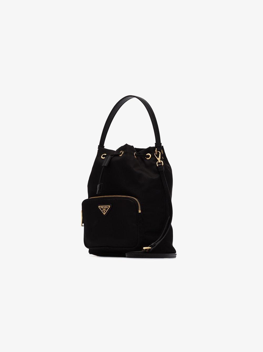 prada fabric bucket bag