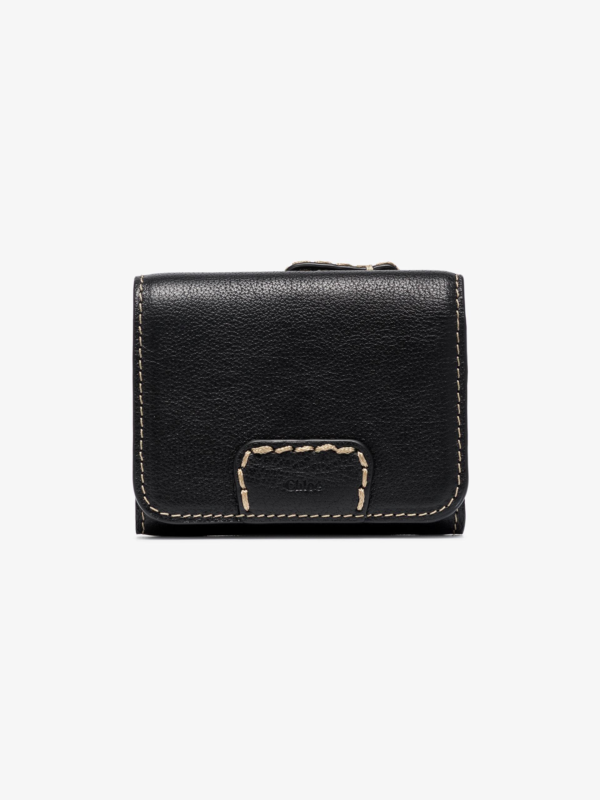 Chloé Edith Leather Wallet in Black | Lyst