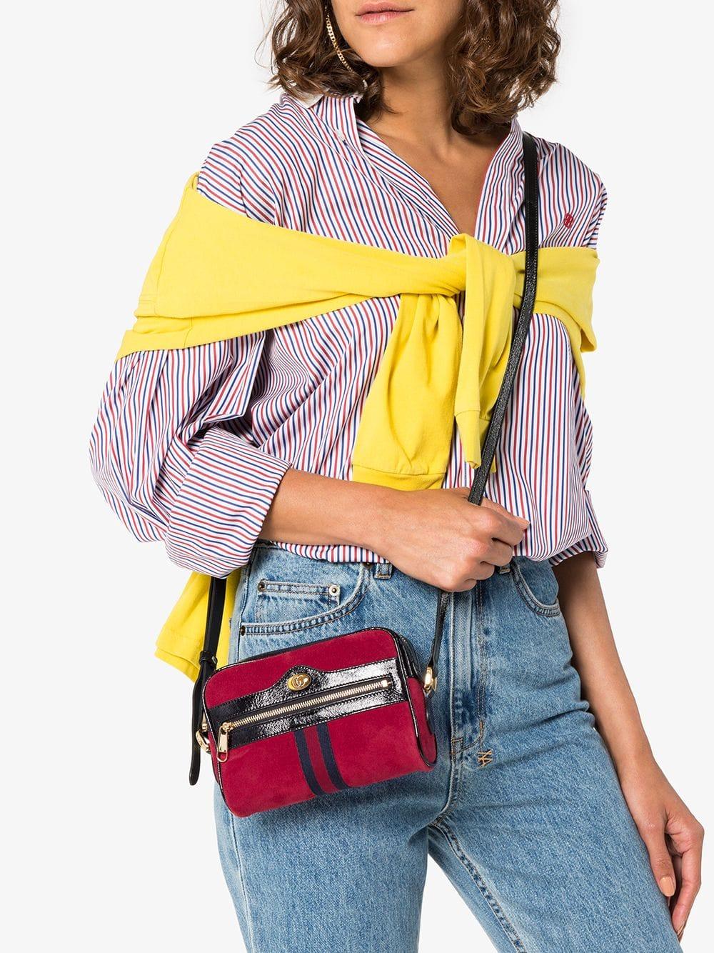 gucci ophidia red suede