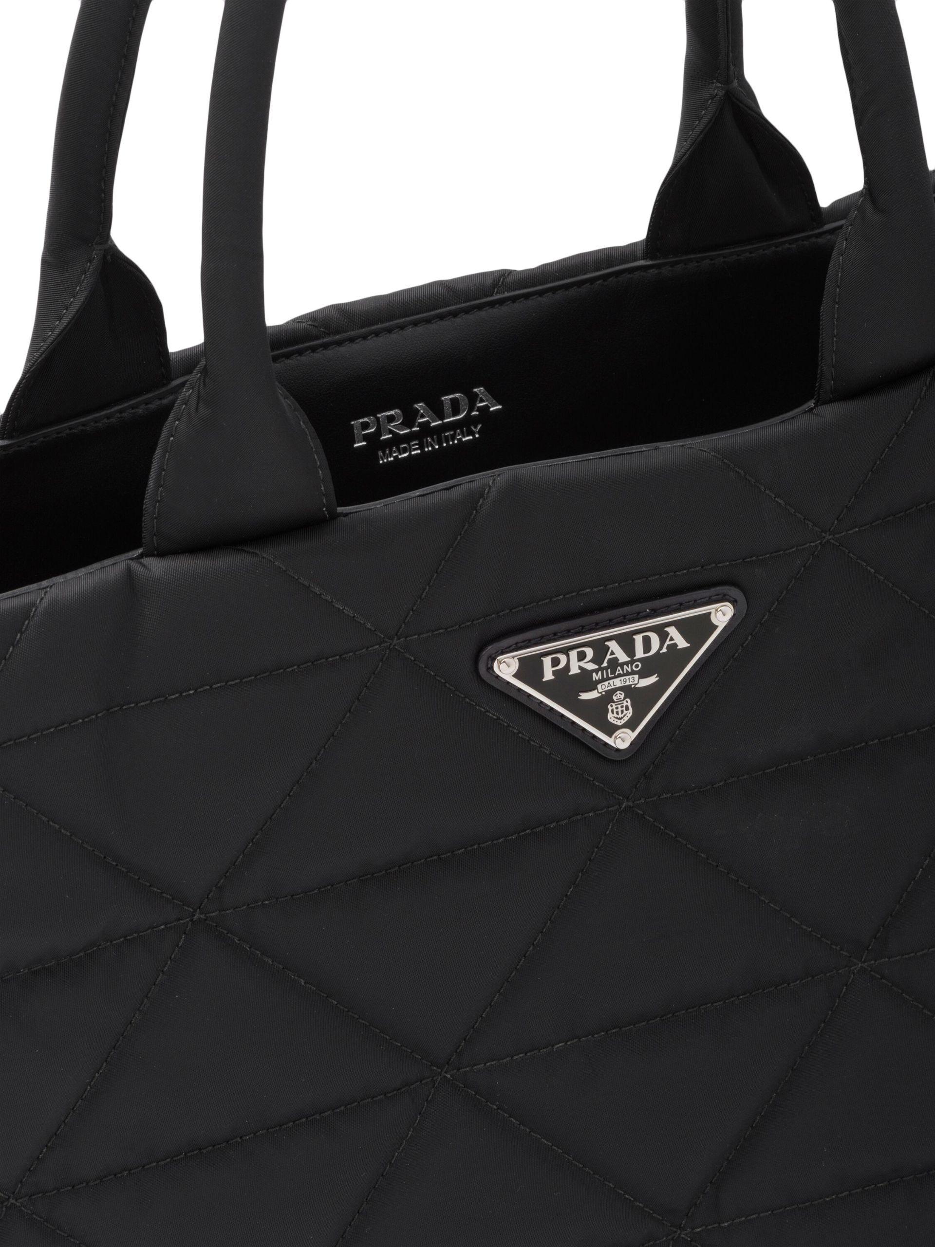 Prada Re-nylon Tote Bag - Men's - Recycled Nylon/calf Leather in Black for  Men