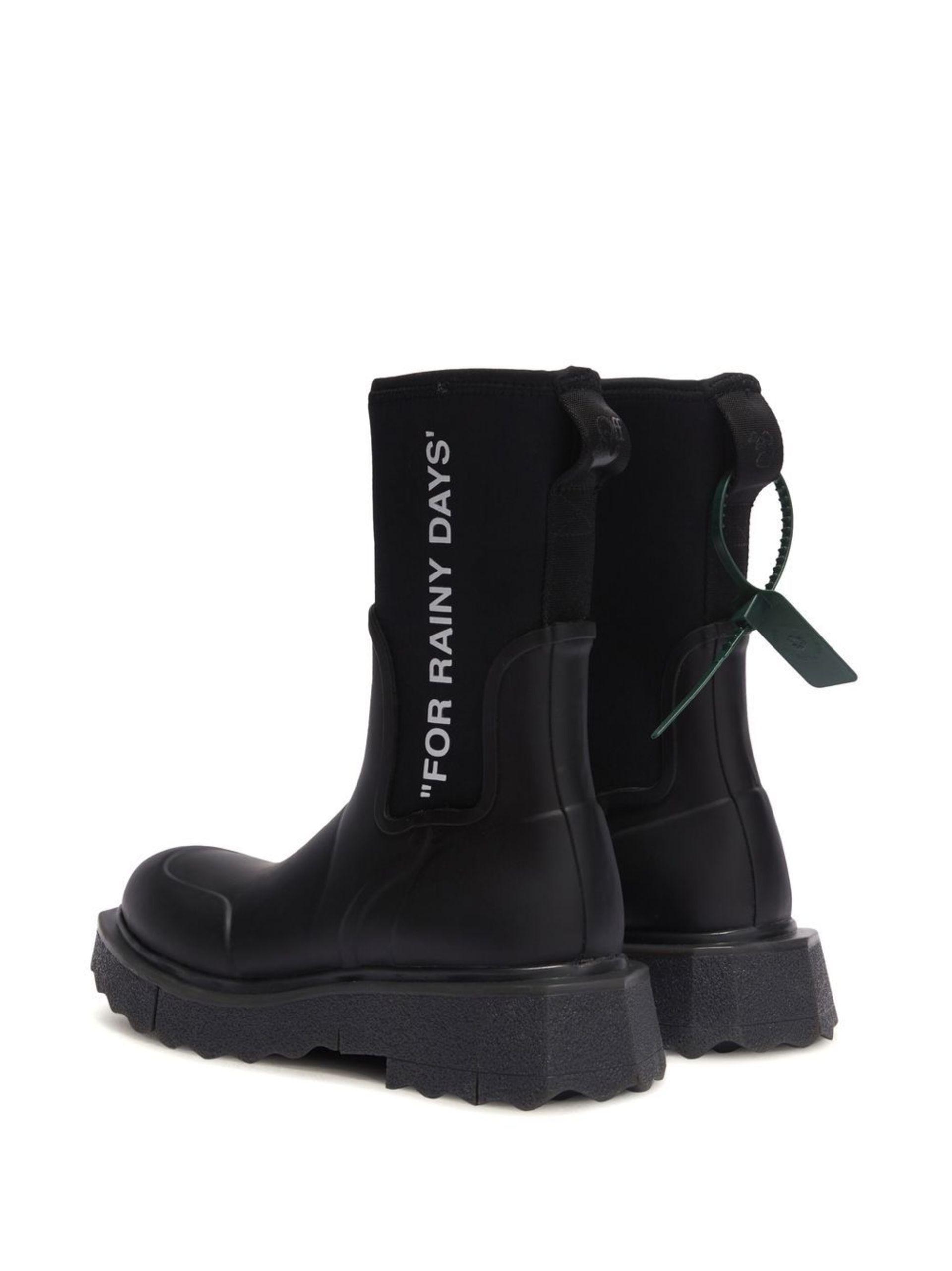 Off white deals black boots