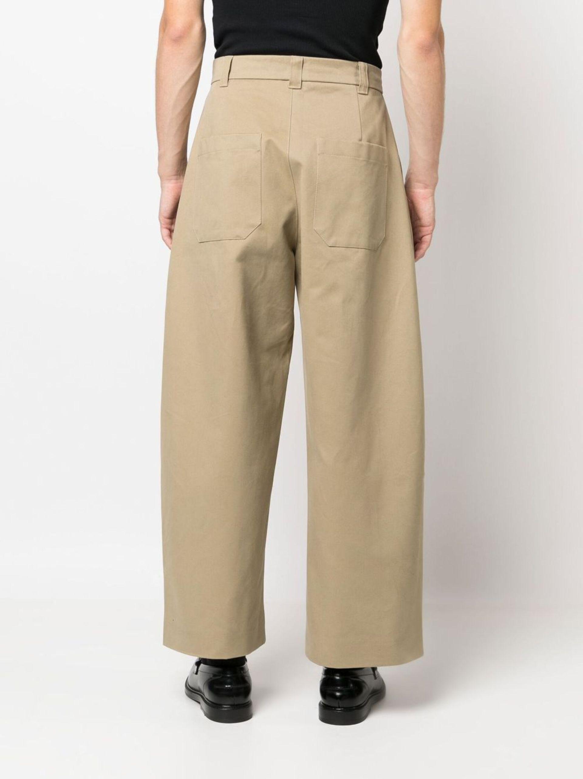 Studio Nicholson Wide-leg High-waisted Trousers - Men's - Cotton