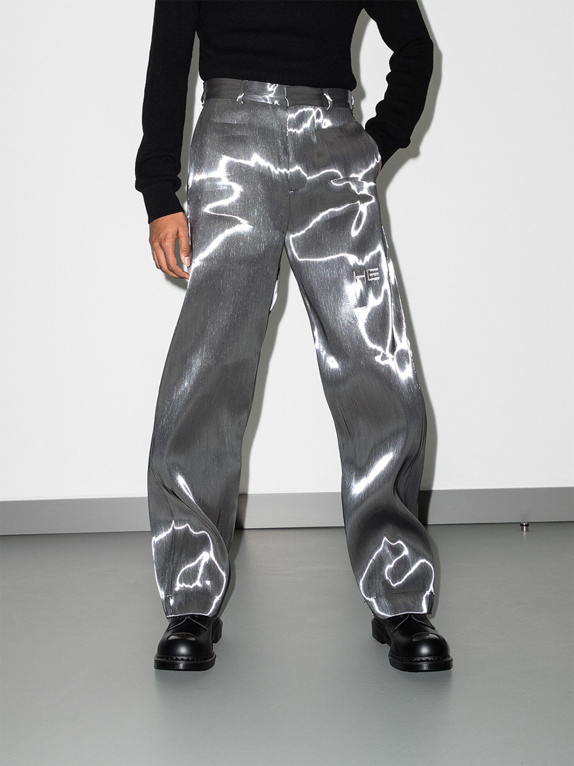 HELIOT EMIL Liquid Metal Straight Leg 