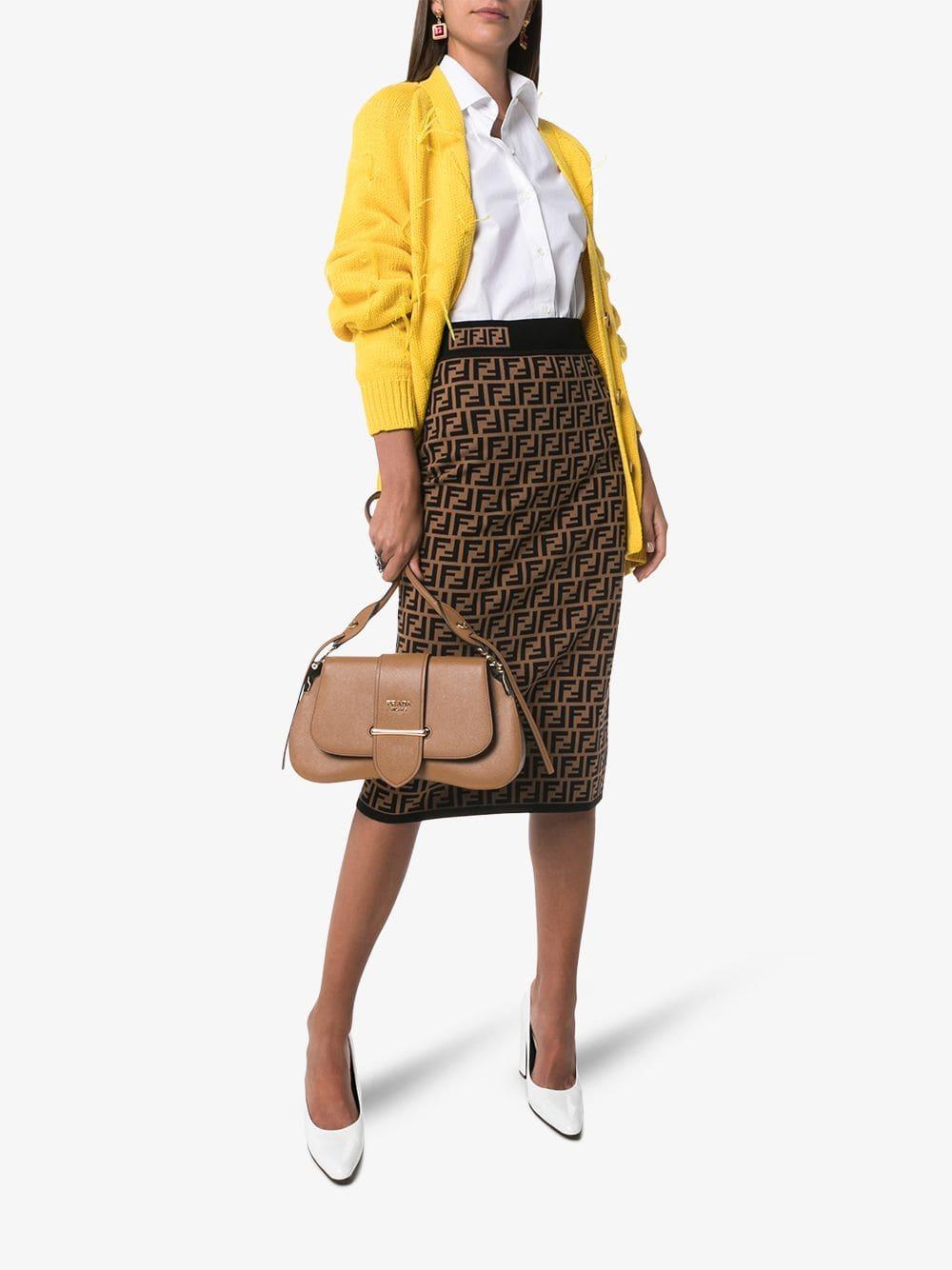 Fendi logo sales pencil skirt
