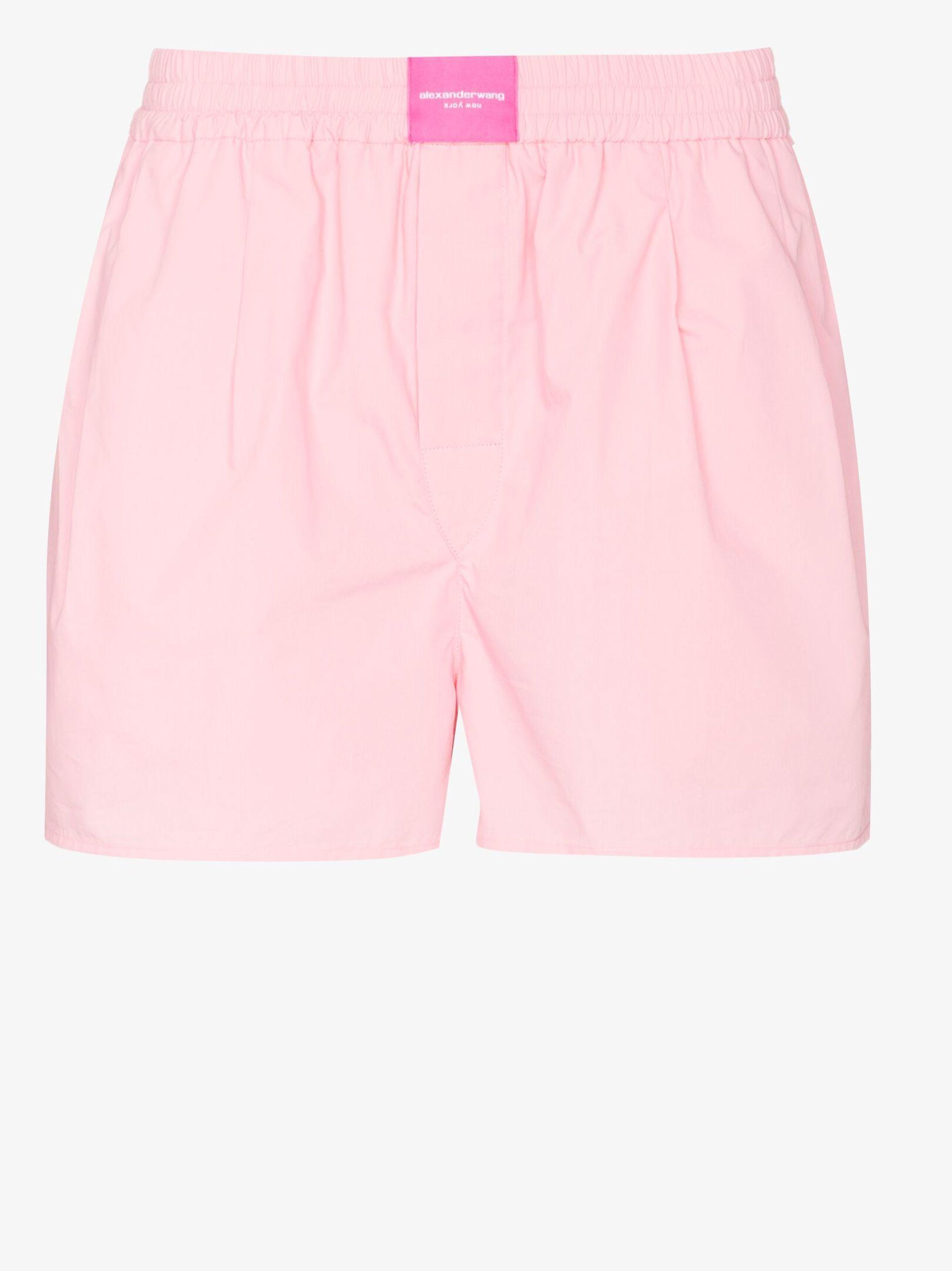 Alexander Wang Logo Cotton Boxer Shorts 