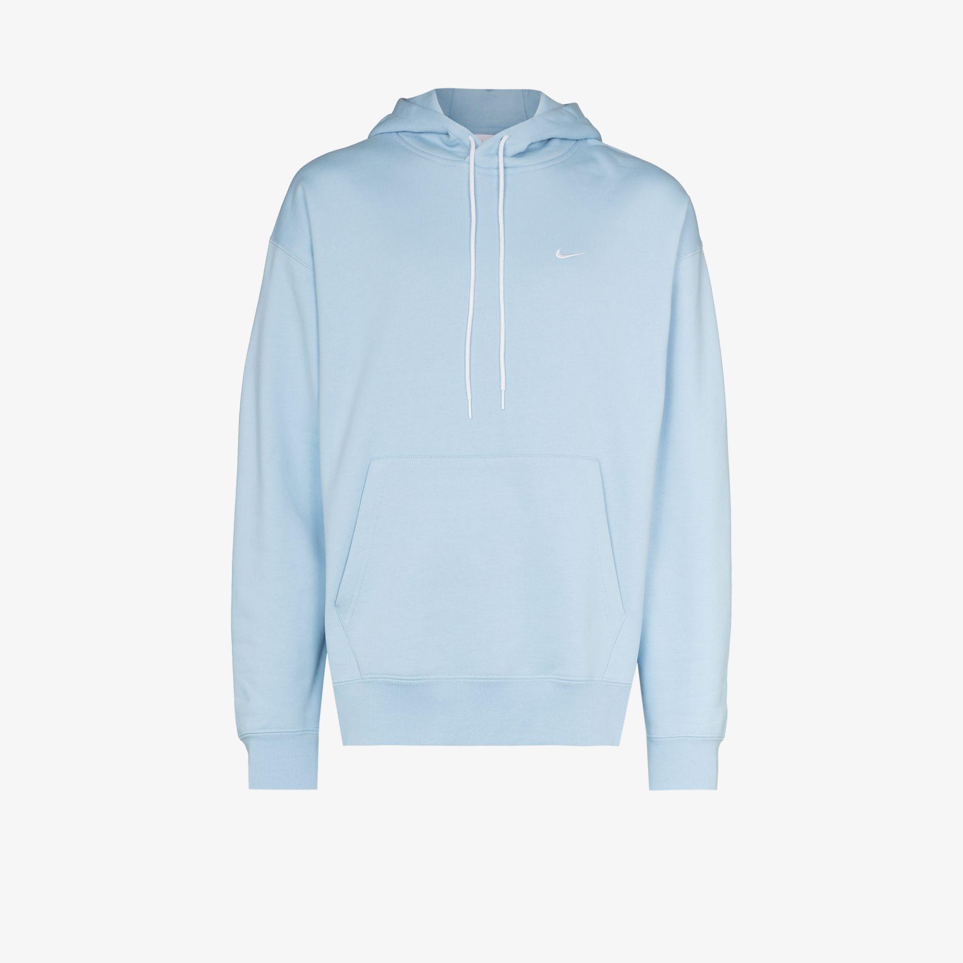Nike Nrg Solo Swoosh Hoodie in Blue for Men | Lyst