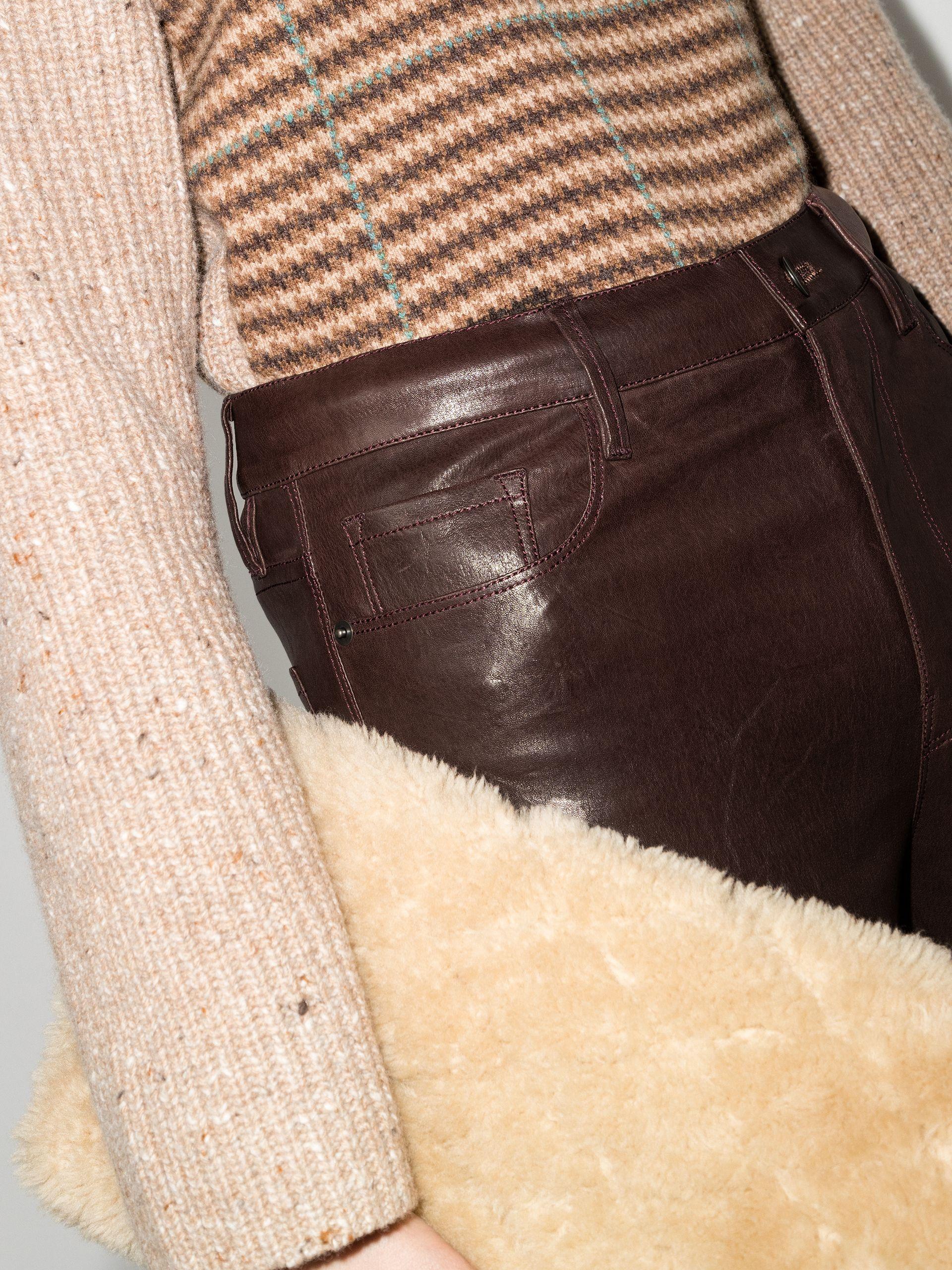 FRAME Le Sylvie Leather Trousers in 