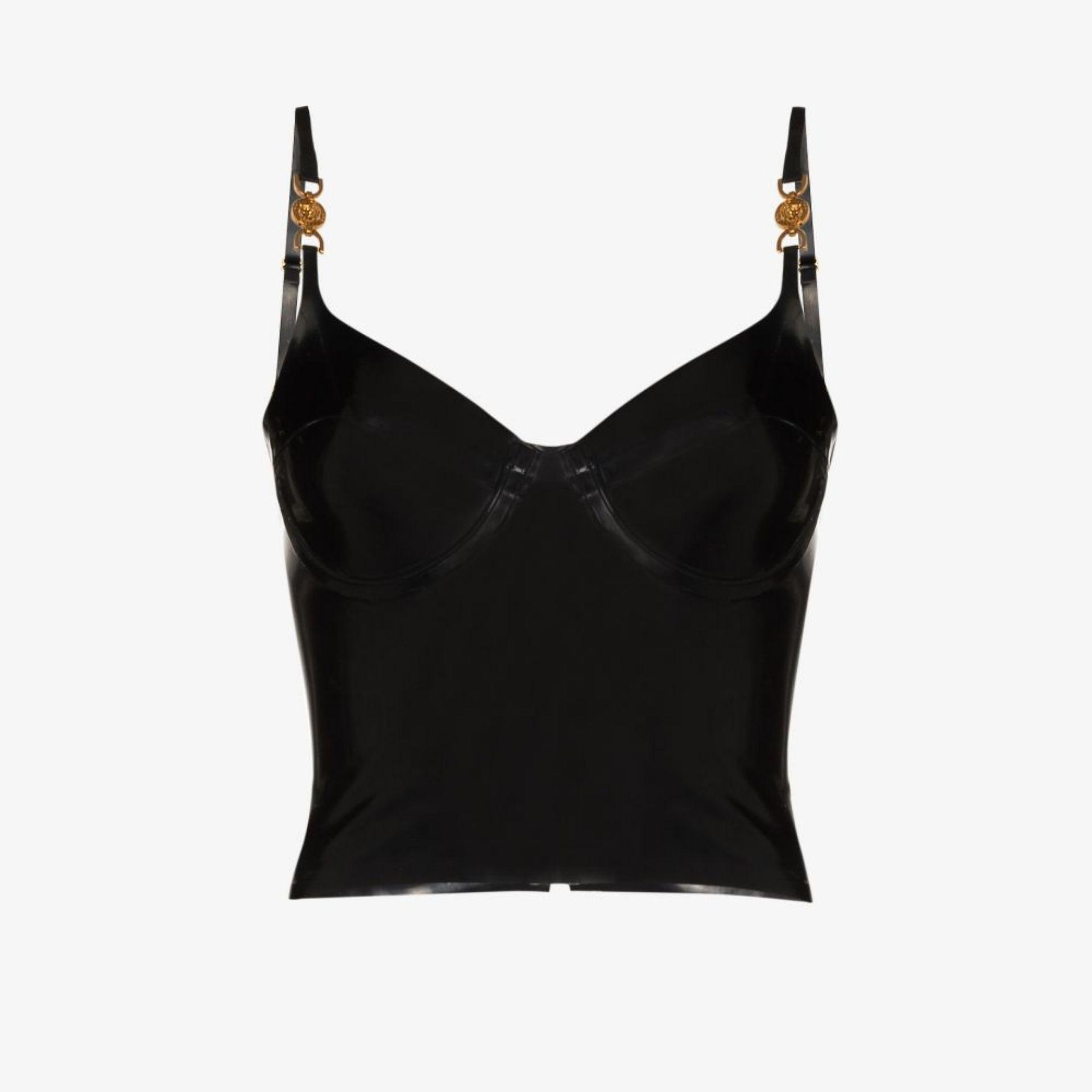 【送料&関税込】Versace Pleated Bustier Top Versace Pleated Bustier Top | italist