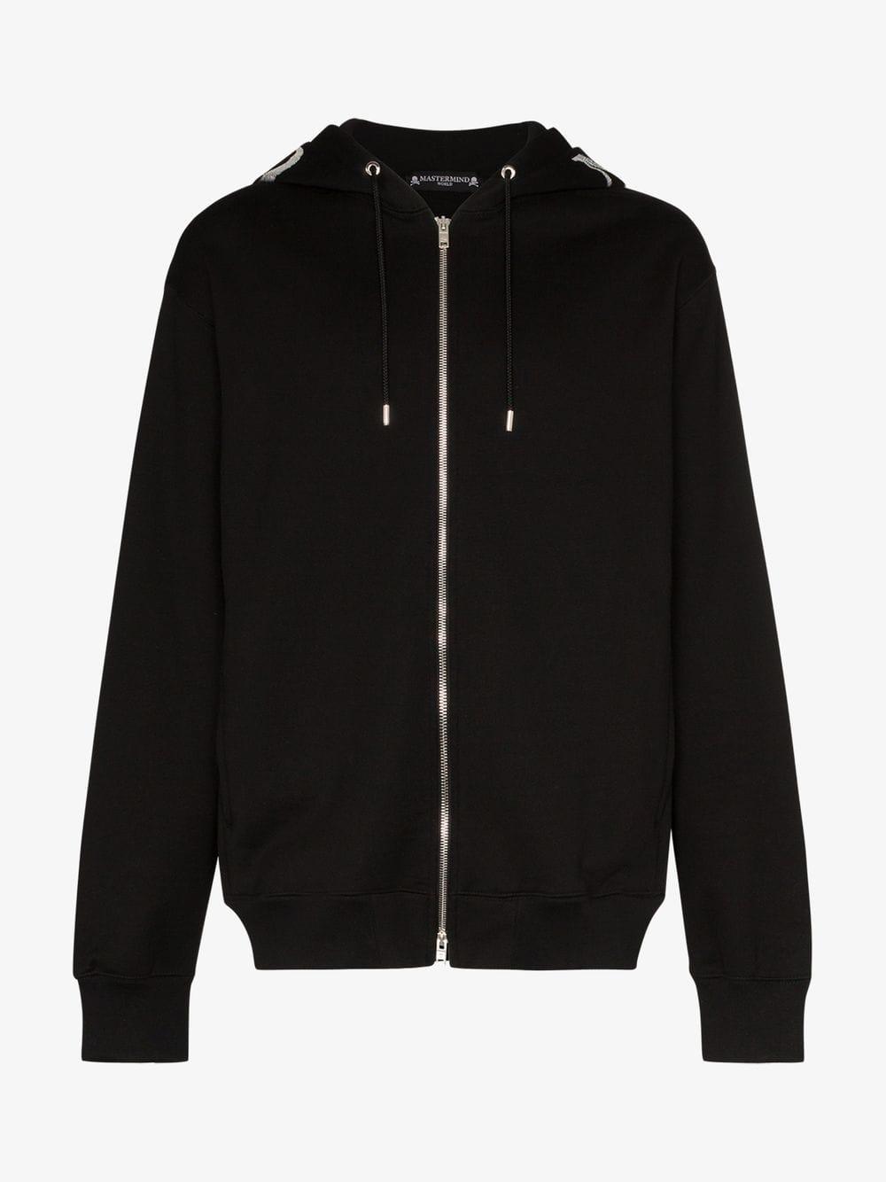 Mastermind Japan Skull Print Velvet Hoodie in Black for Men Mastermind Japan Skull Print Velvet Hoodie in Black for Men
