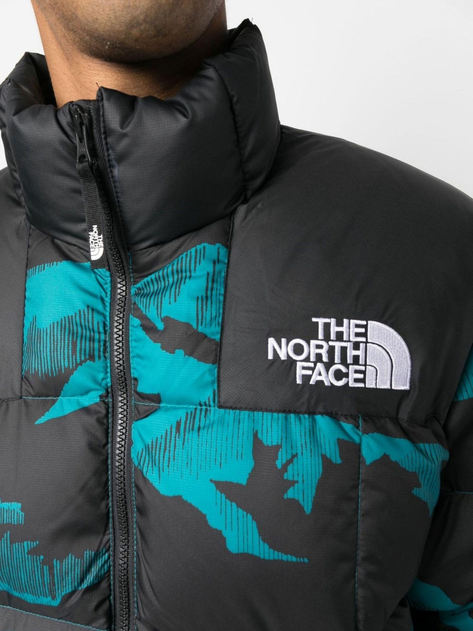 The North Blue And Black Lhotse Puffer Jacket - Men's Feather Down/polyester Men | Lyst