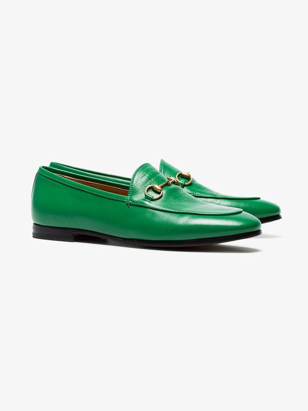 Green loafers ladies Clearance