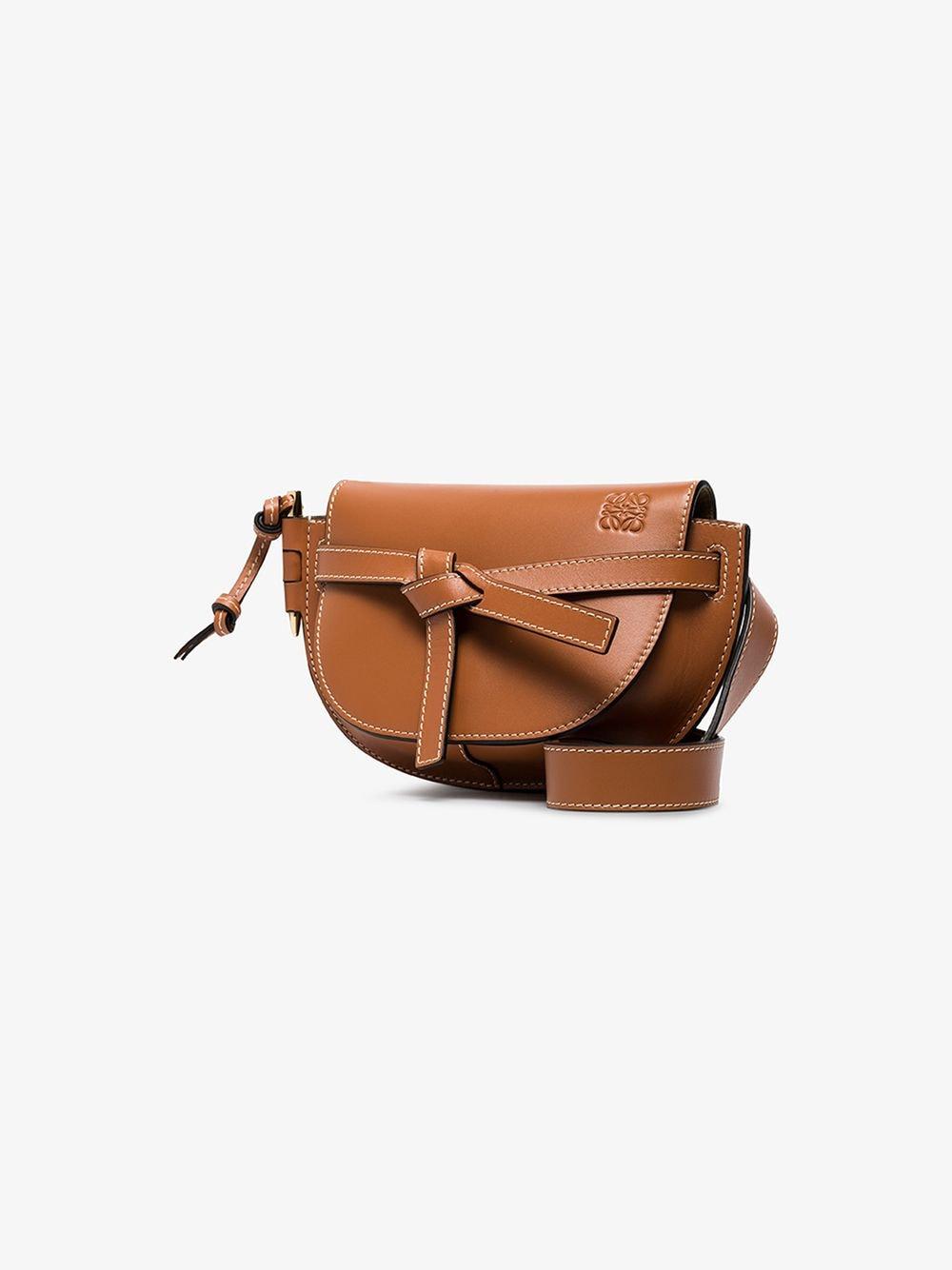 Gate leather crossbody bag Loewe Brown in Leather - 34378293