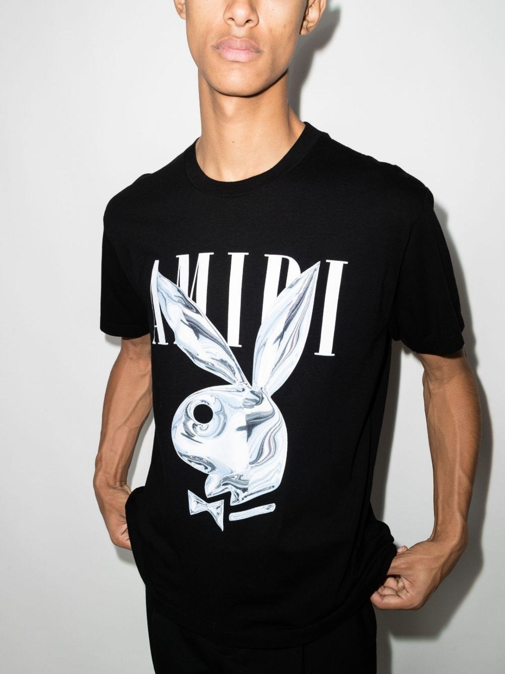 Bliv overrasket Målestok svag Amiri X Playboy Bunny Logo Print T-shirt in Black for Men | Lyst