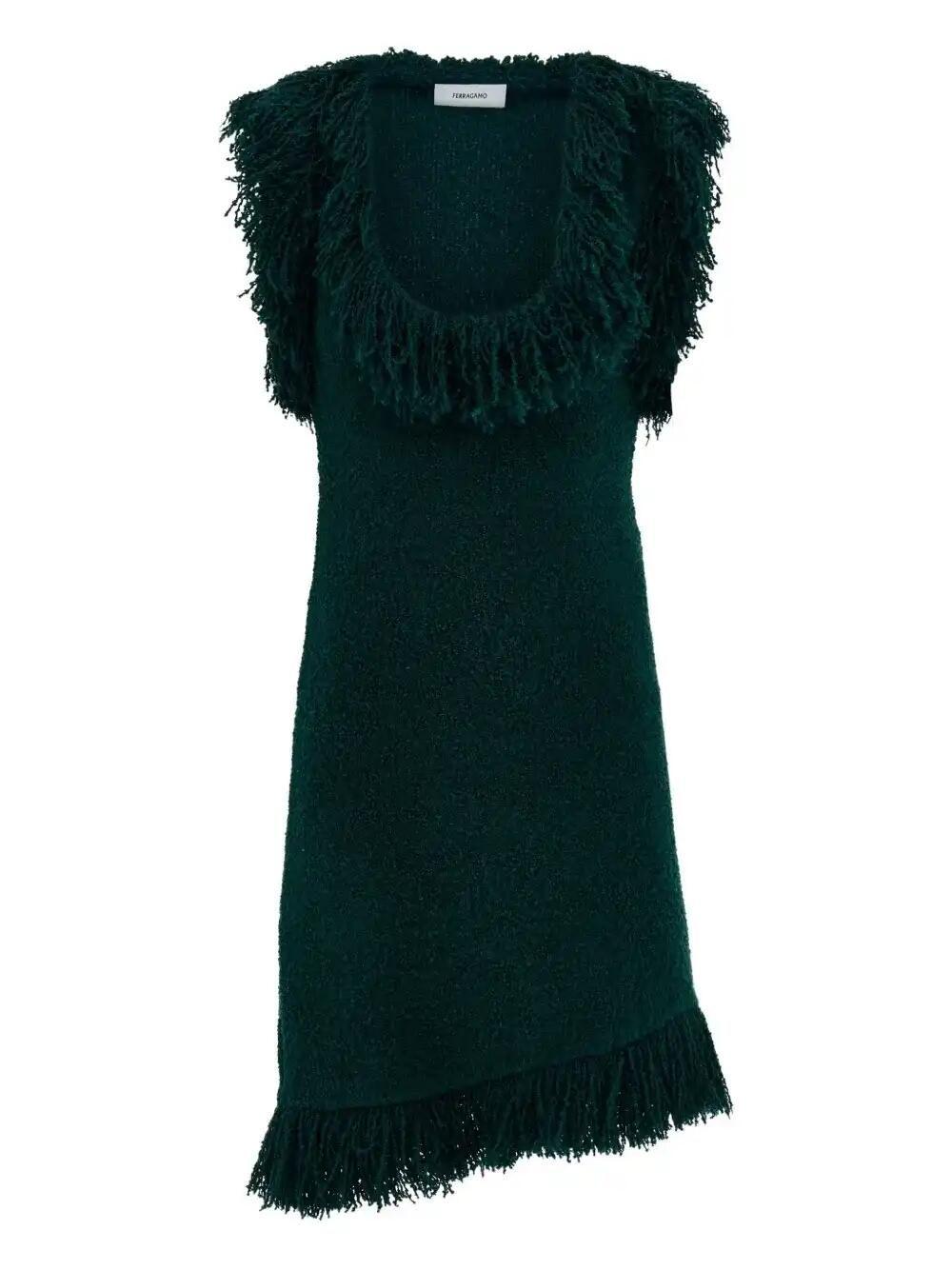 ワンピース FERRAGAMO Woman Dress Green 13E761 773055 005 27086849_57047464_1000.jpg