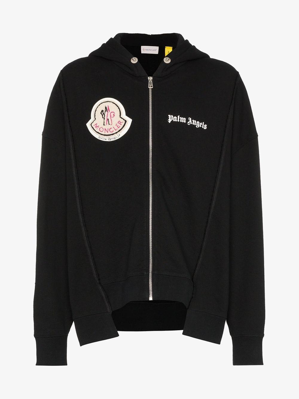 Moncler Genius Moncler 8 Palm Angels Cotton jersey Hoody in Black