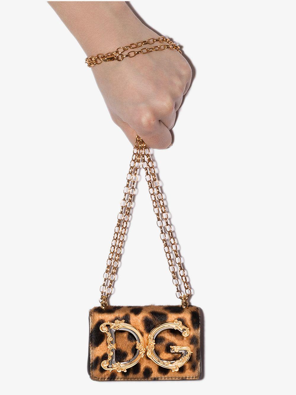 Dolce Gabbana And Black Dg Girls Leopard Print Micro Bag in Brown Lyst Australia