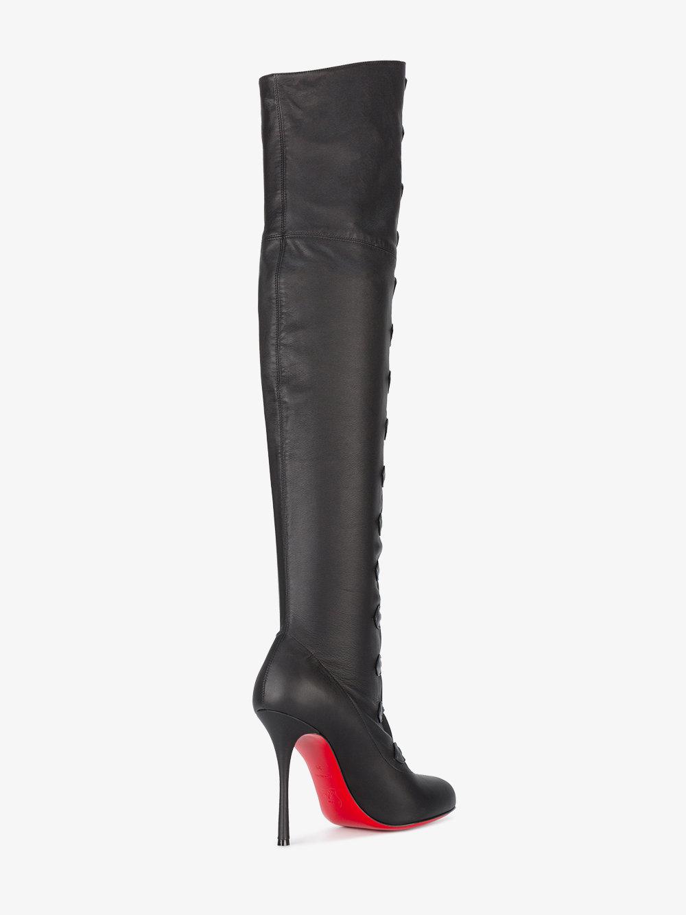 louboutin over knee boots