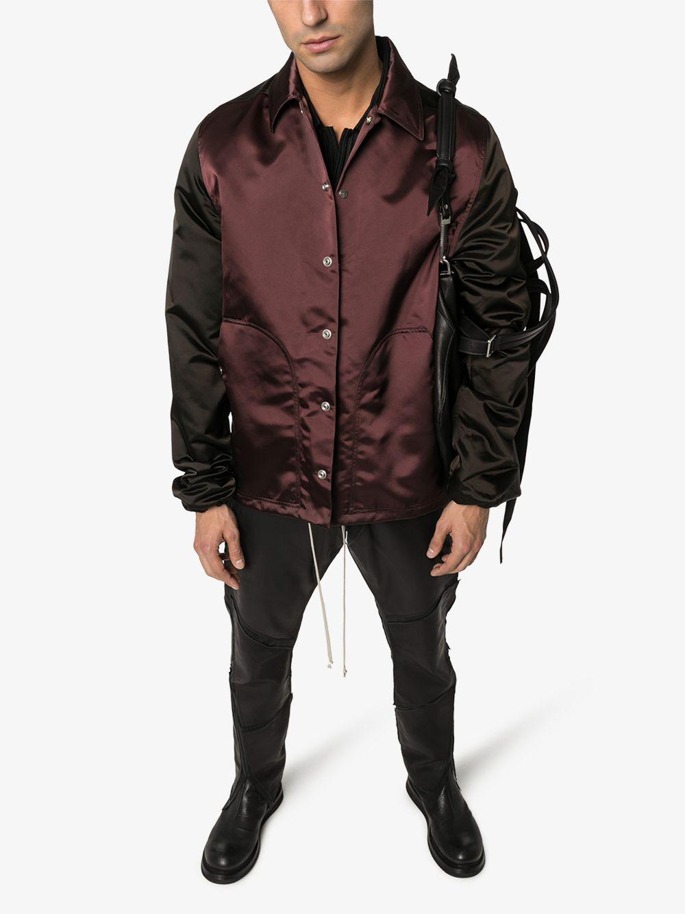 Rick Owens Synthetic Bauhaus Bomber Jacket in Purple for Men - Lyst