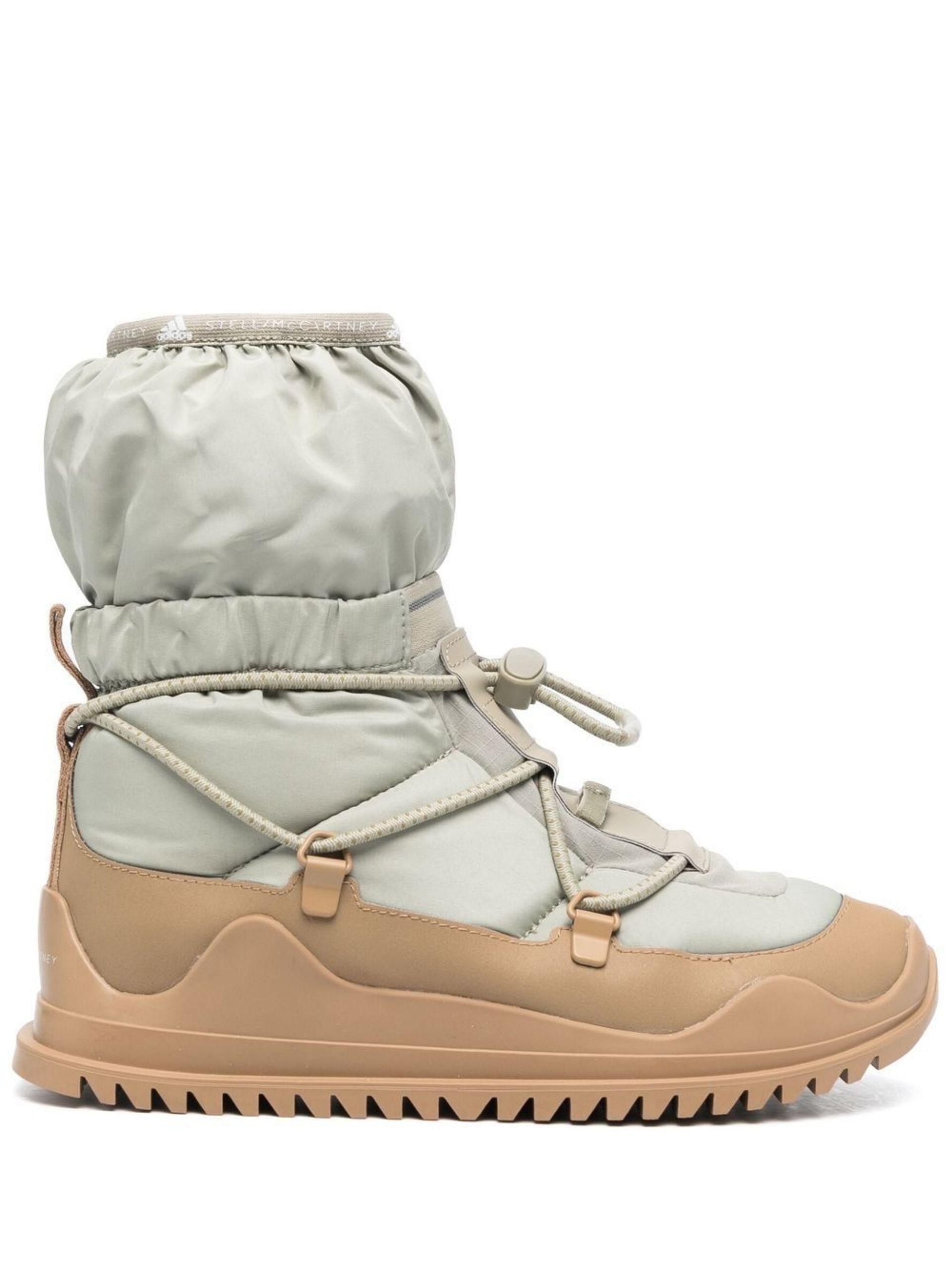adidas By Stella McCartney Stivaletto Chunky Boots - Women's -  Rubber/fabric in Natural | Lyst